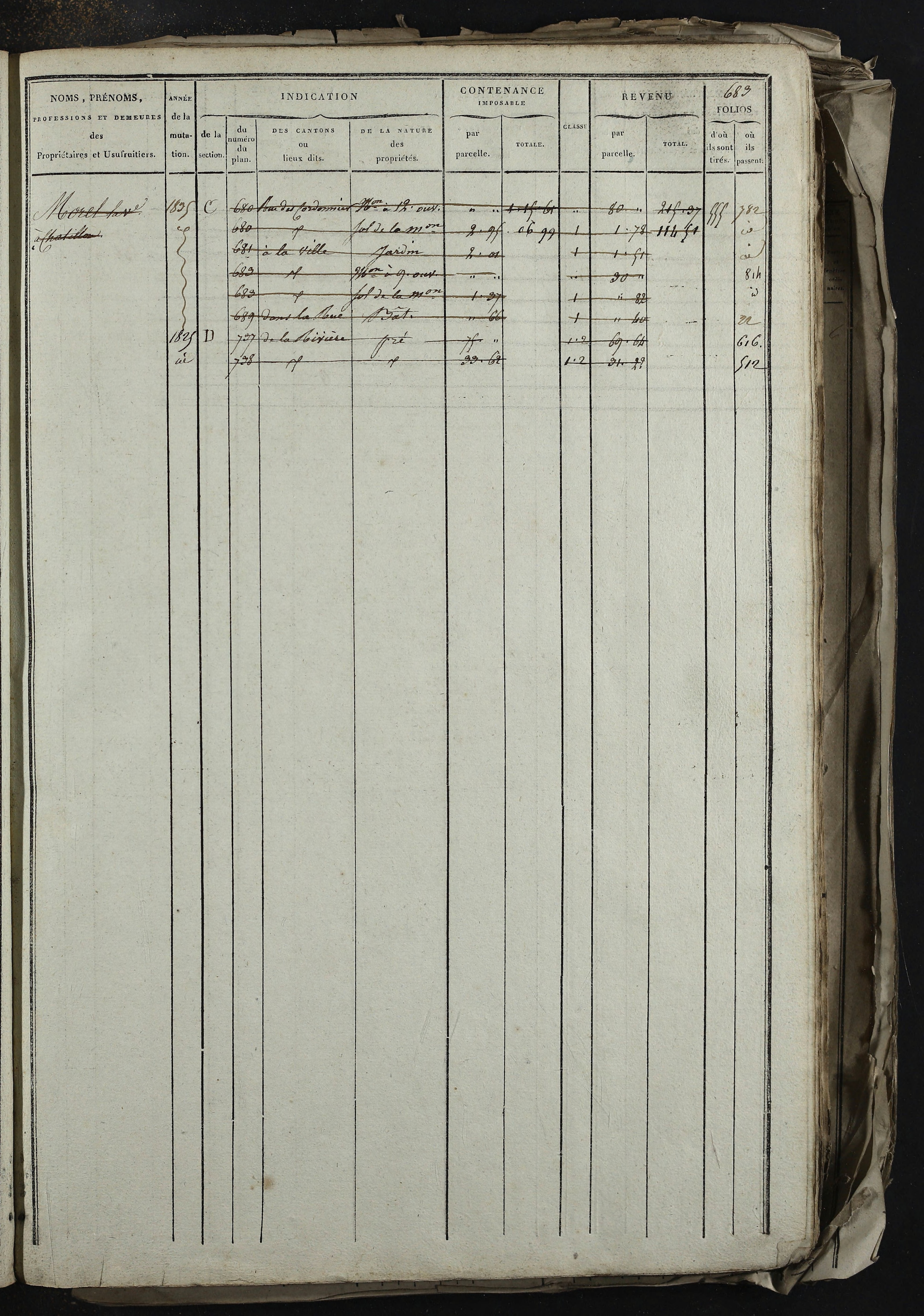 Relevant - 3 P 741 - 3 P 741 -  Folios 1 à 980  (1832-1846)