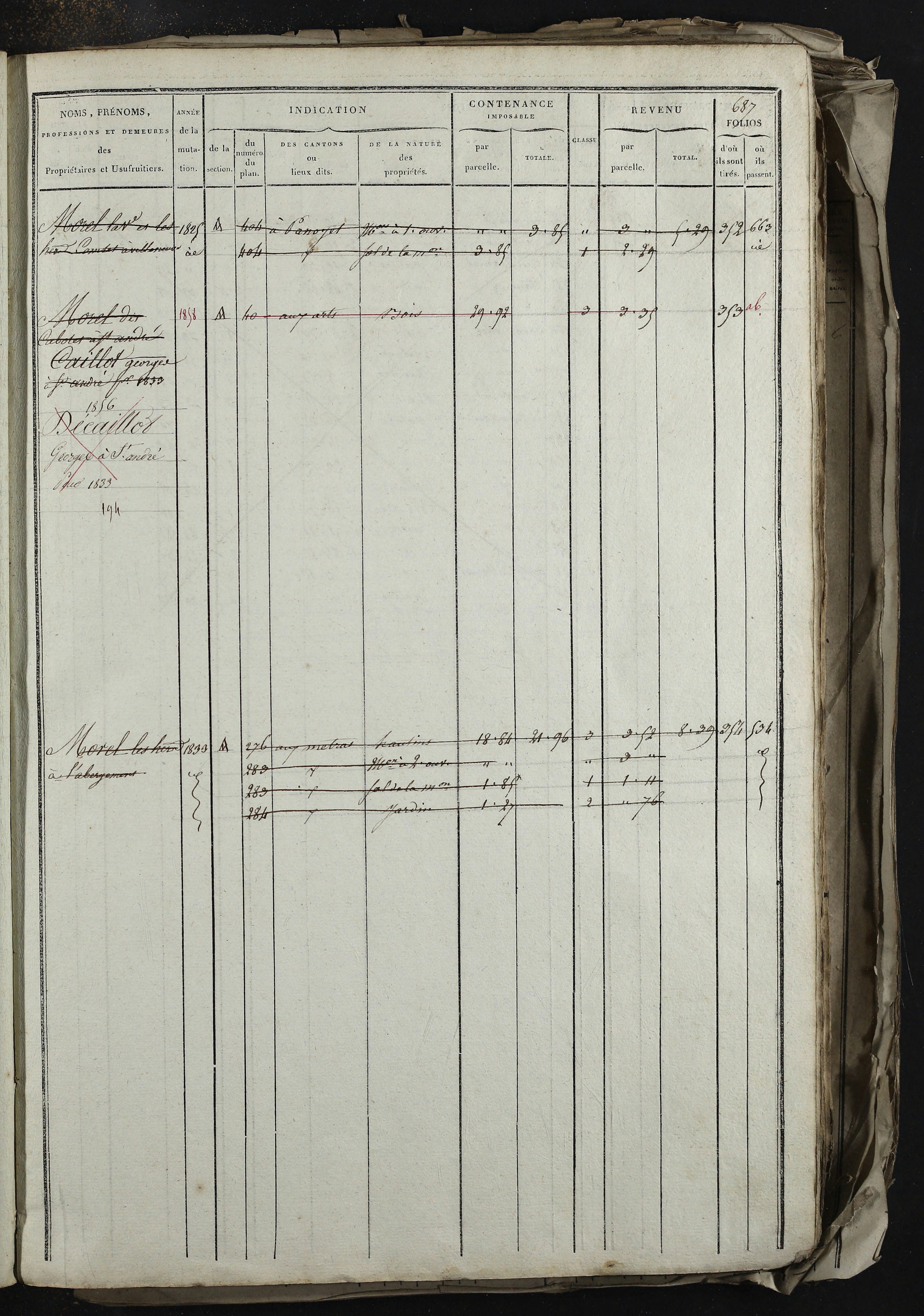 Relevant - 3 P 741 - 3 P 741 -  Folios 1 à 980  (1832-1846)