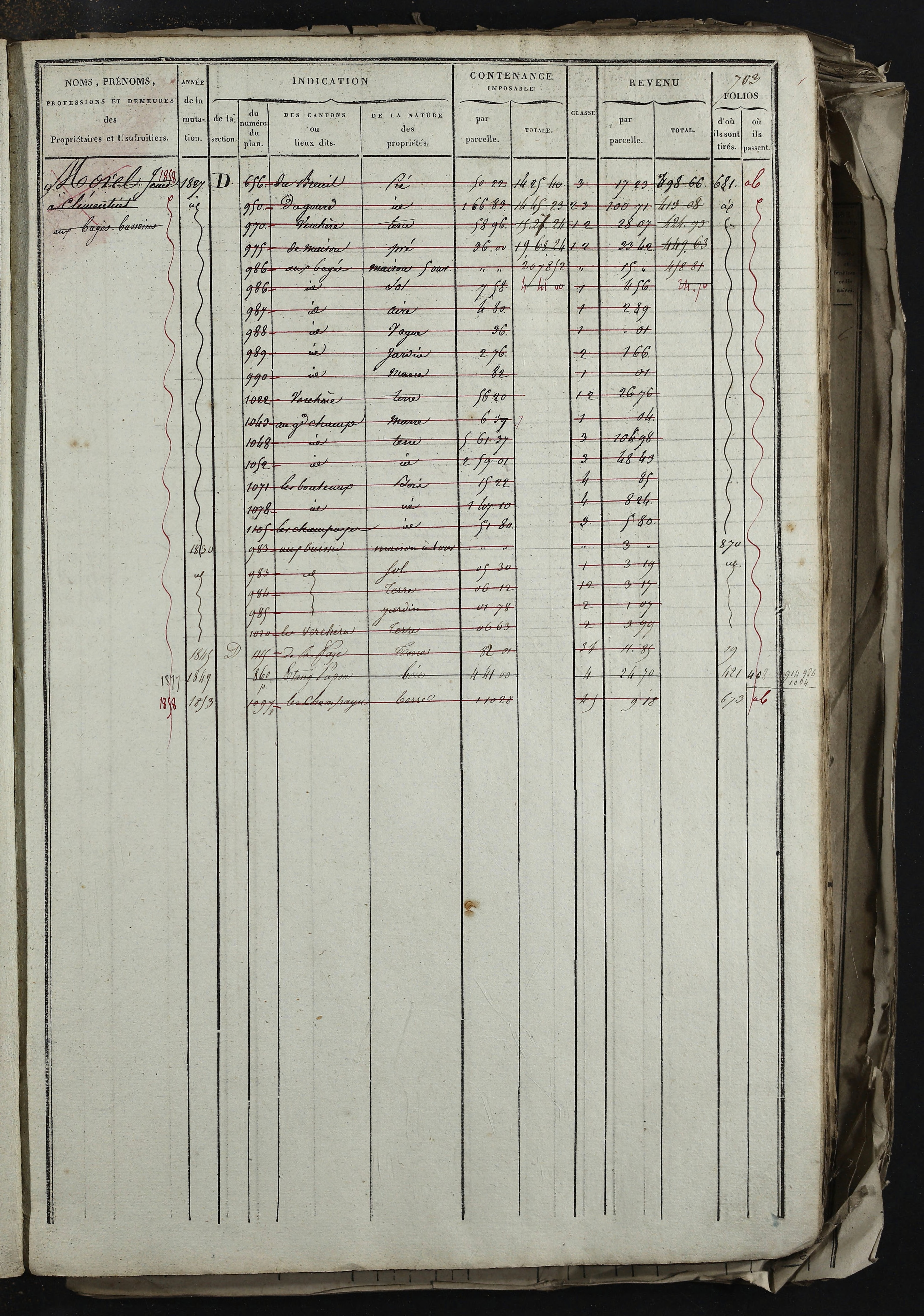 Relevant - 3 P 741 - 3 P 741 -  Folios 1 à 980  (1832-1846)