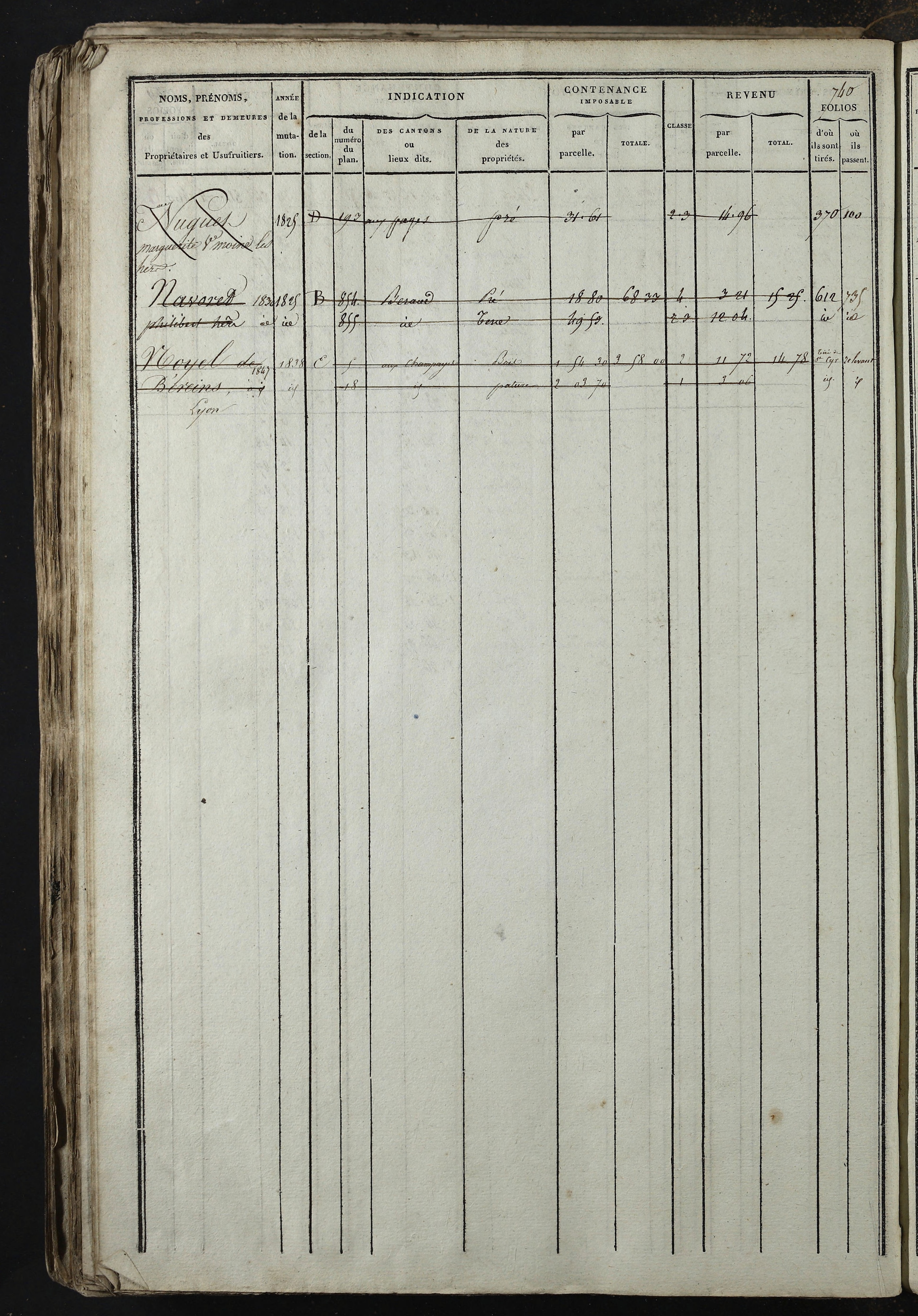 Relevant - 3 P 741 - 3 P 741 -  Folios 1 à 980  (1832-1846)