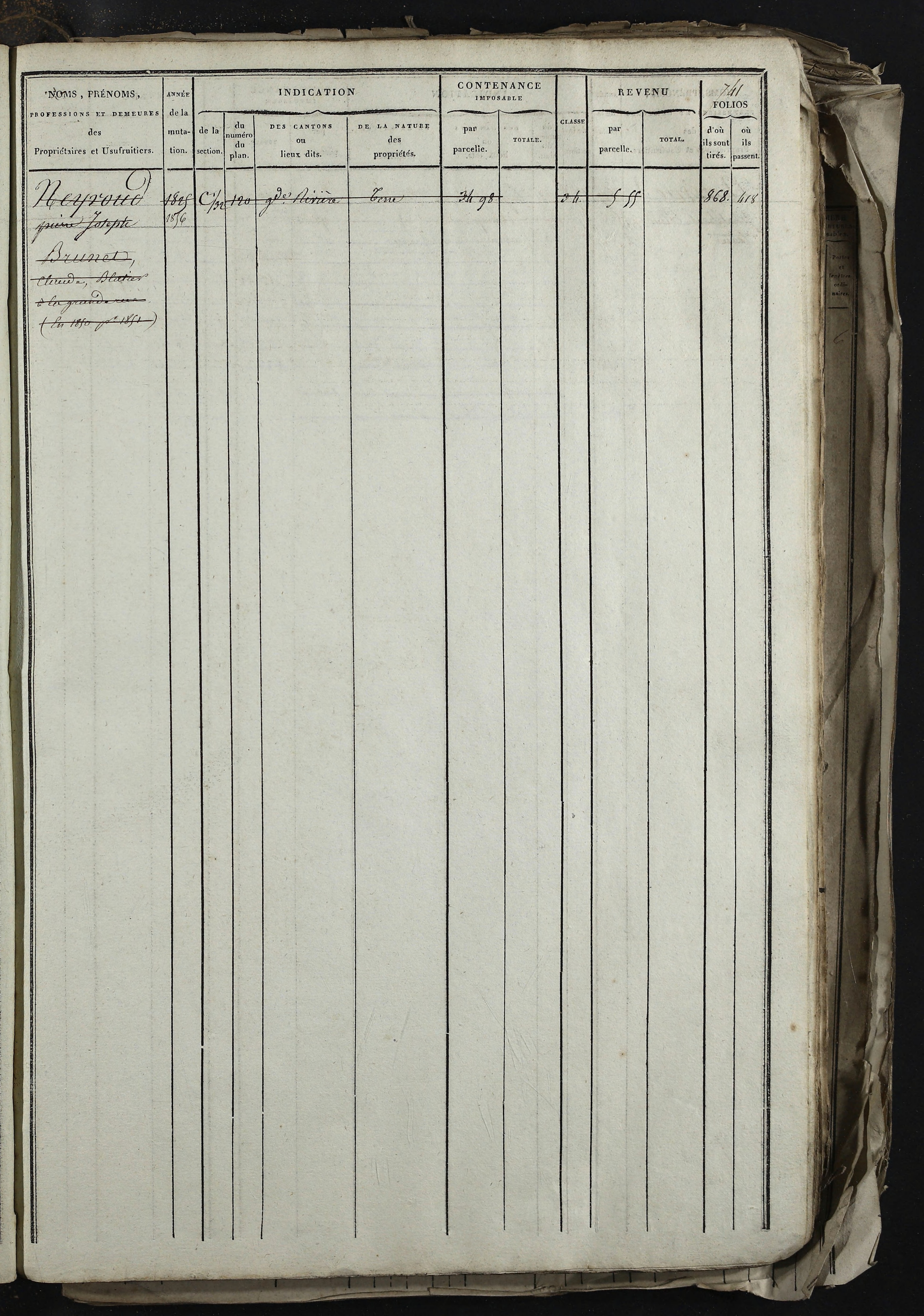 Relevant - 3 P 741 - 3 P 741 -  Folios 1 à 980  (1832-1846)
