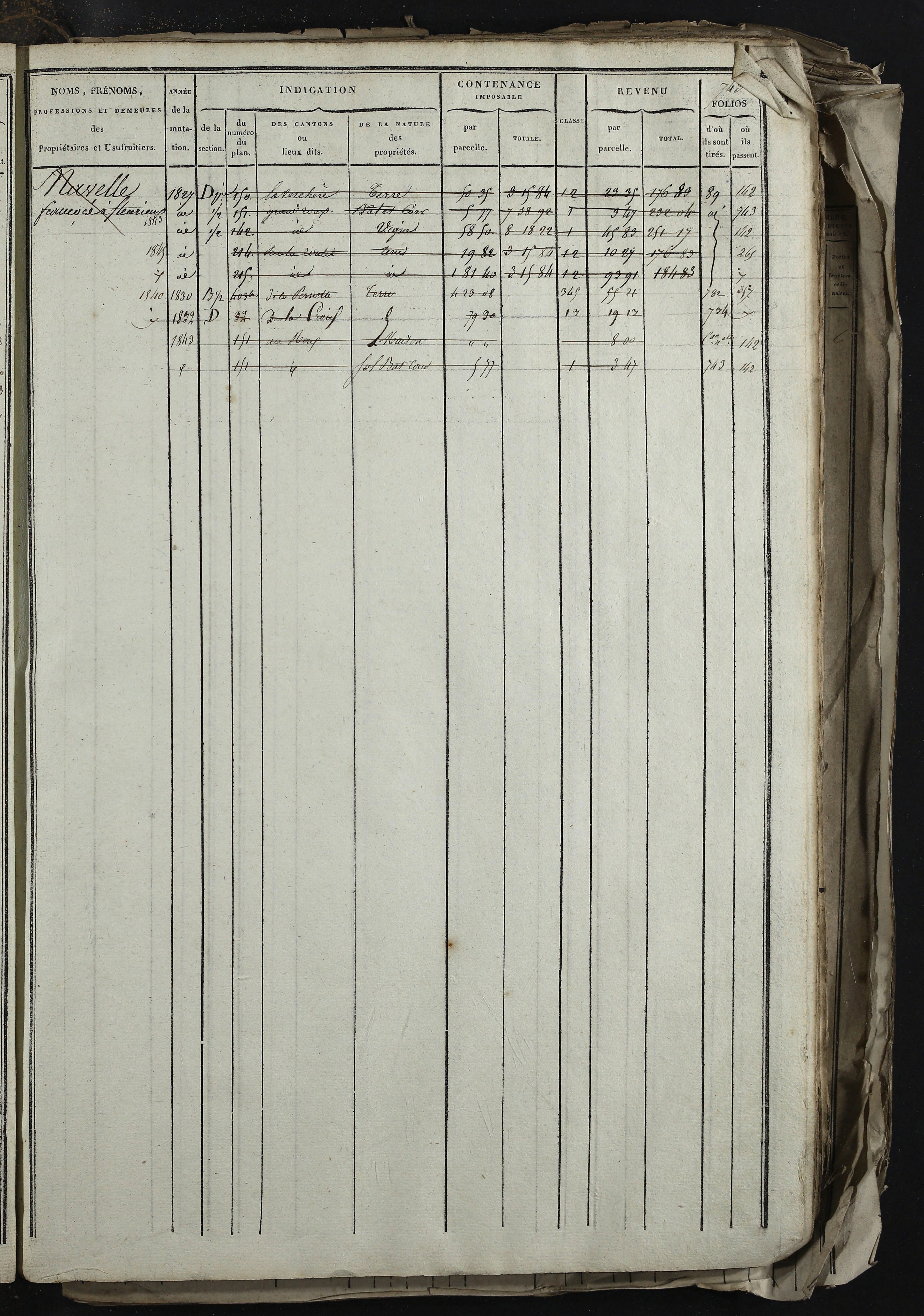 Relevant - 3 P 741 - 3 P 741 -  Folios 1 à 980  (1832-1846)