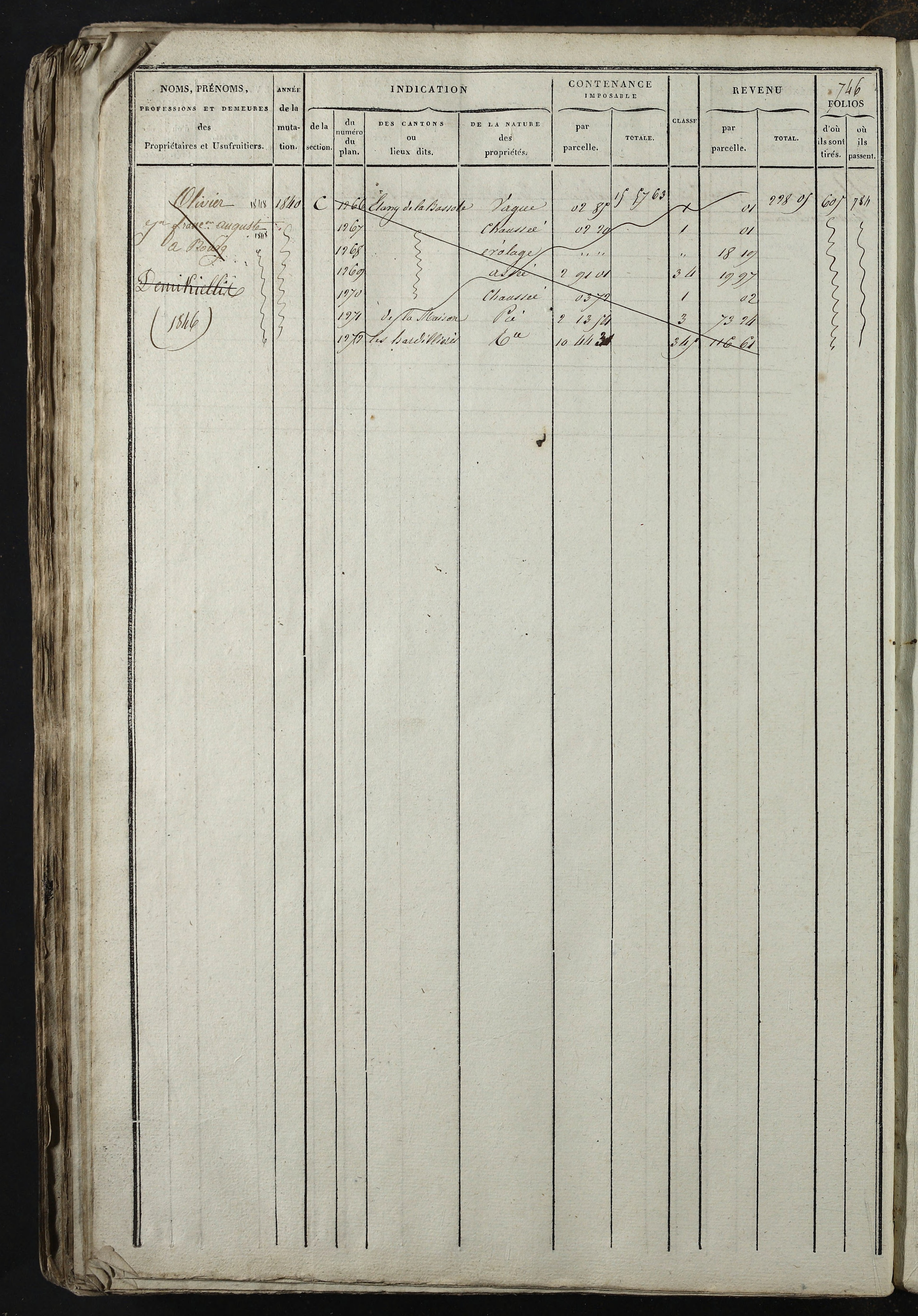 Relevant - 3 P 741 - 3 P 741 -  Folios 1 à 980  (1832-1846)
