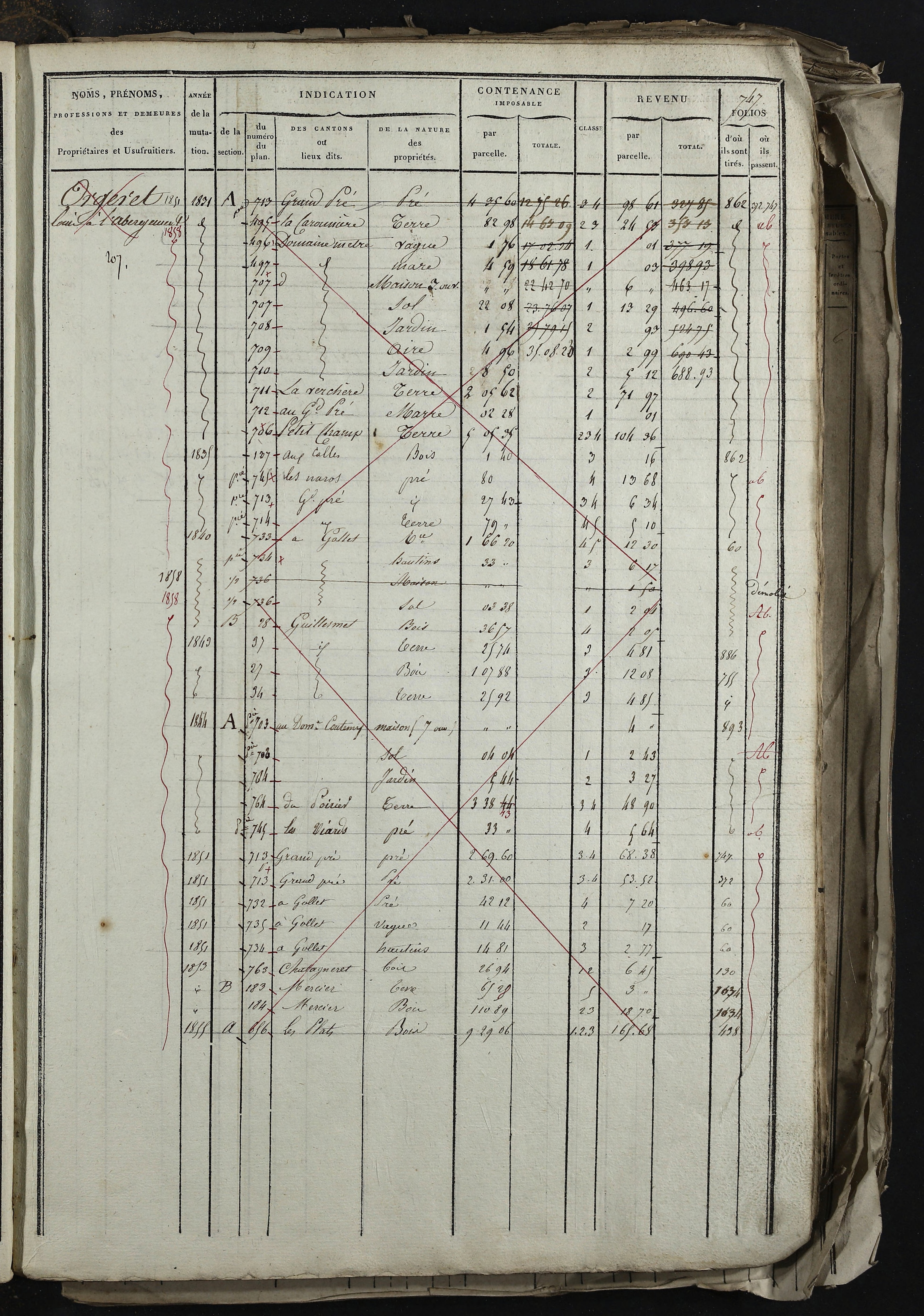 Relevant - 3 P 741 - 3 P 741 -  Folios 1 à 980  (1832-1846)