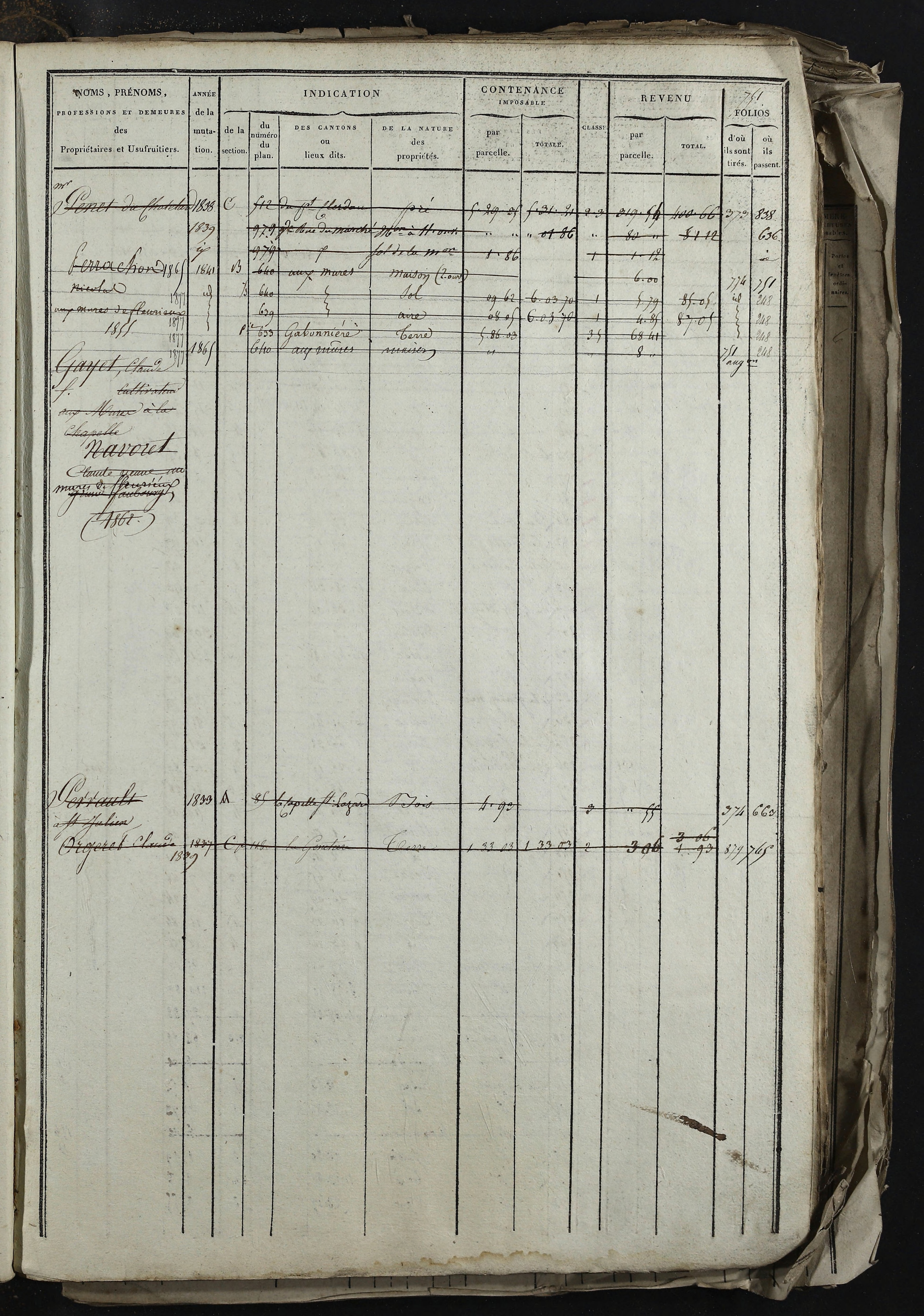 Relevant - 3 P 741 - 3 P 741 -  Folios 1 à 980  (1832-1846)