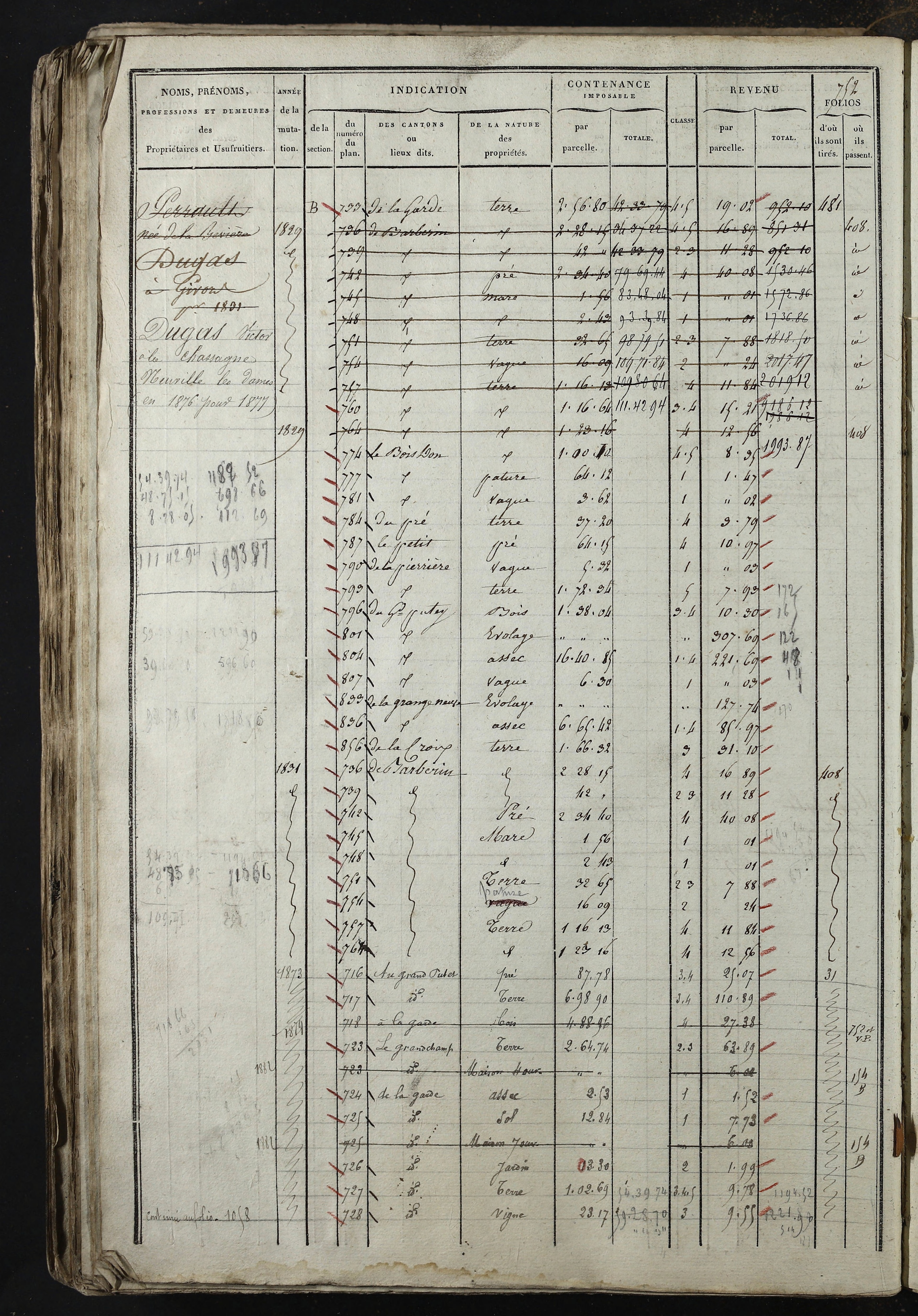 Relevant - 3 P 741 - 3 P 741 -  Folios 1 à 980  (1832-1846)