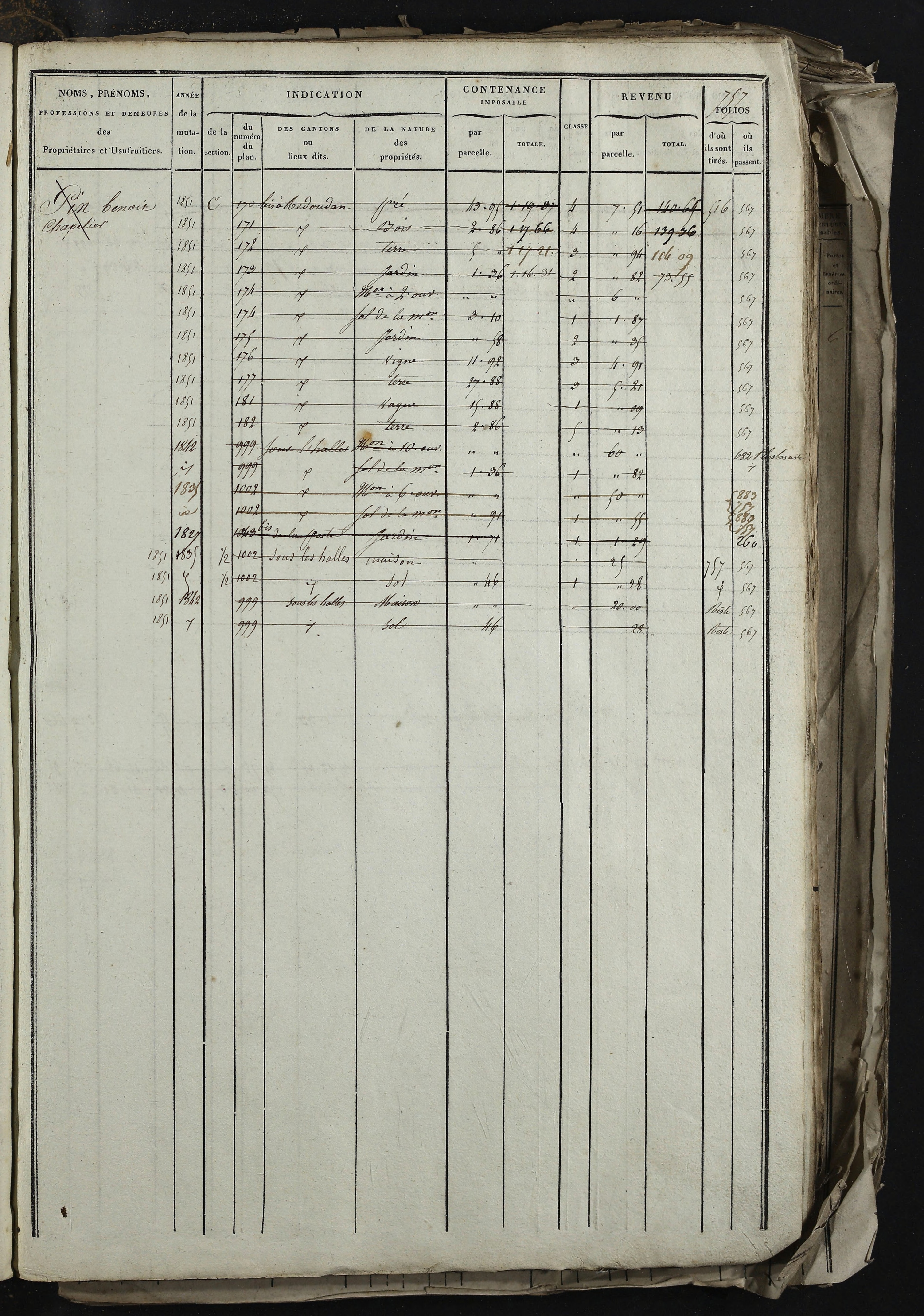 Relevant - 3 P 741 - 3 P 741 -  Folios 1 à 980  (1832-1846)