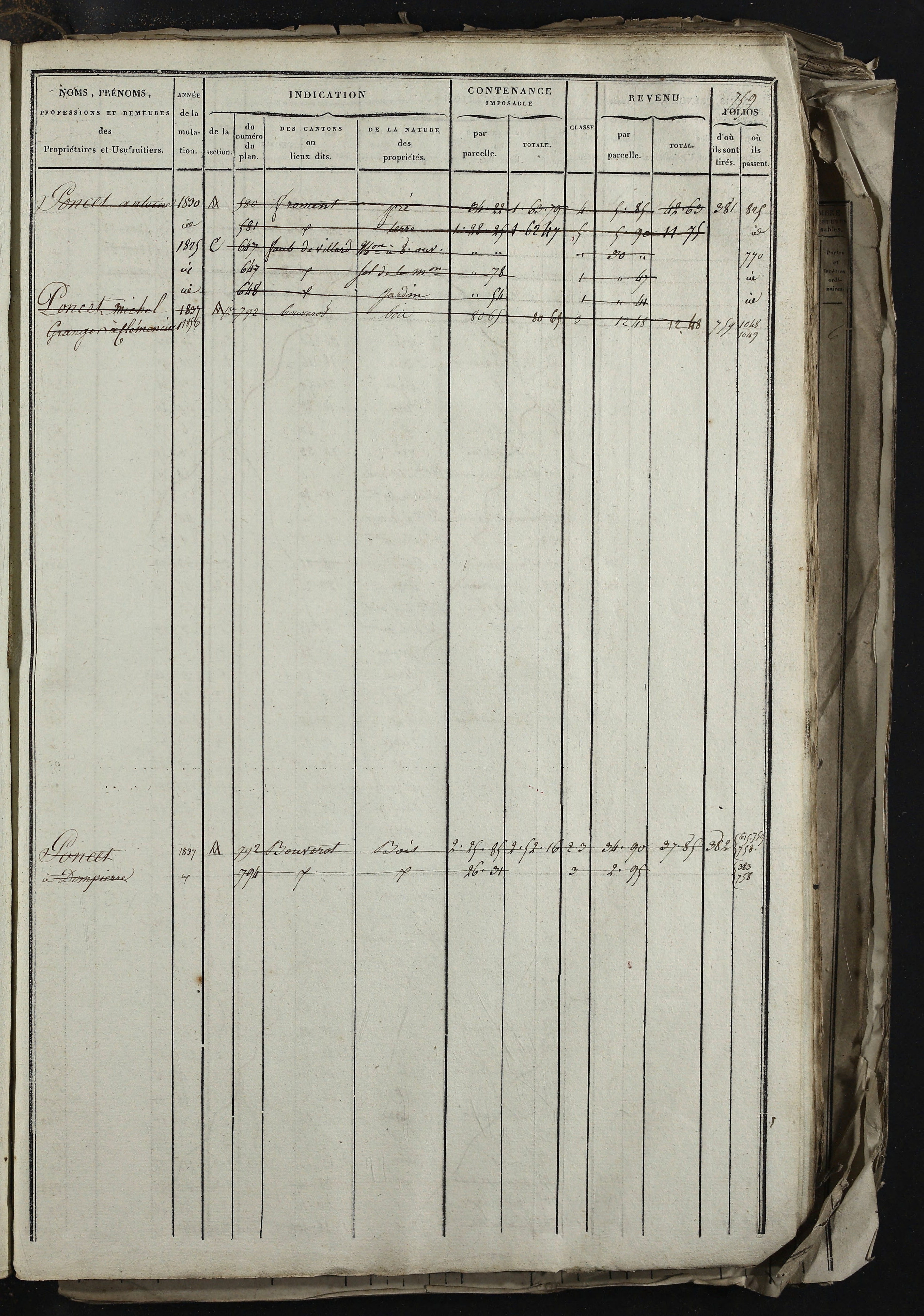 Relevant - 3 P 741 - 3 P 741 -  Folios 1 à 980  (1832-1846)