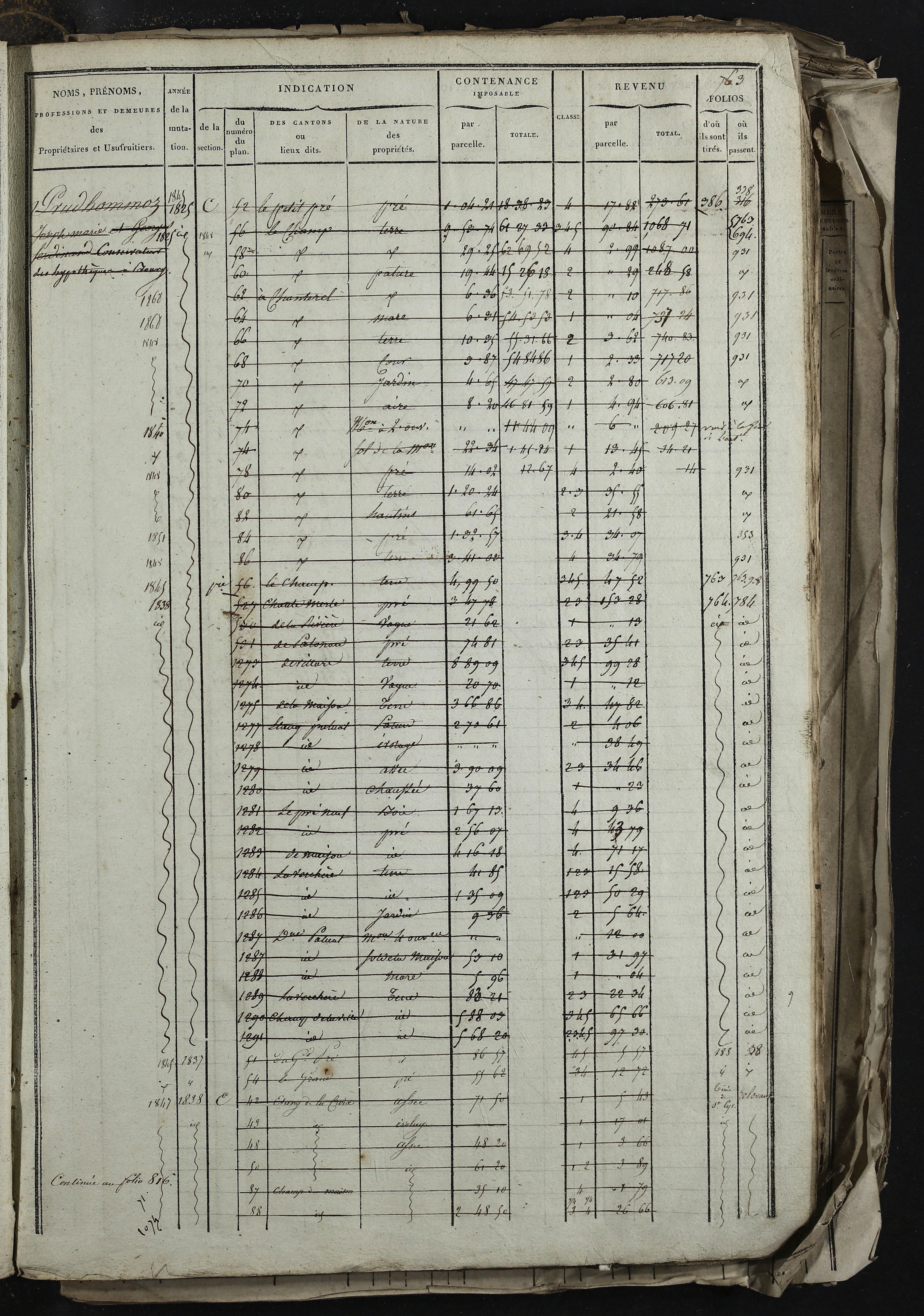 Relevant - 3 P 741 - 3 P 741 -  Folios 1 à 980  (1832-1846)