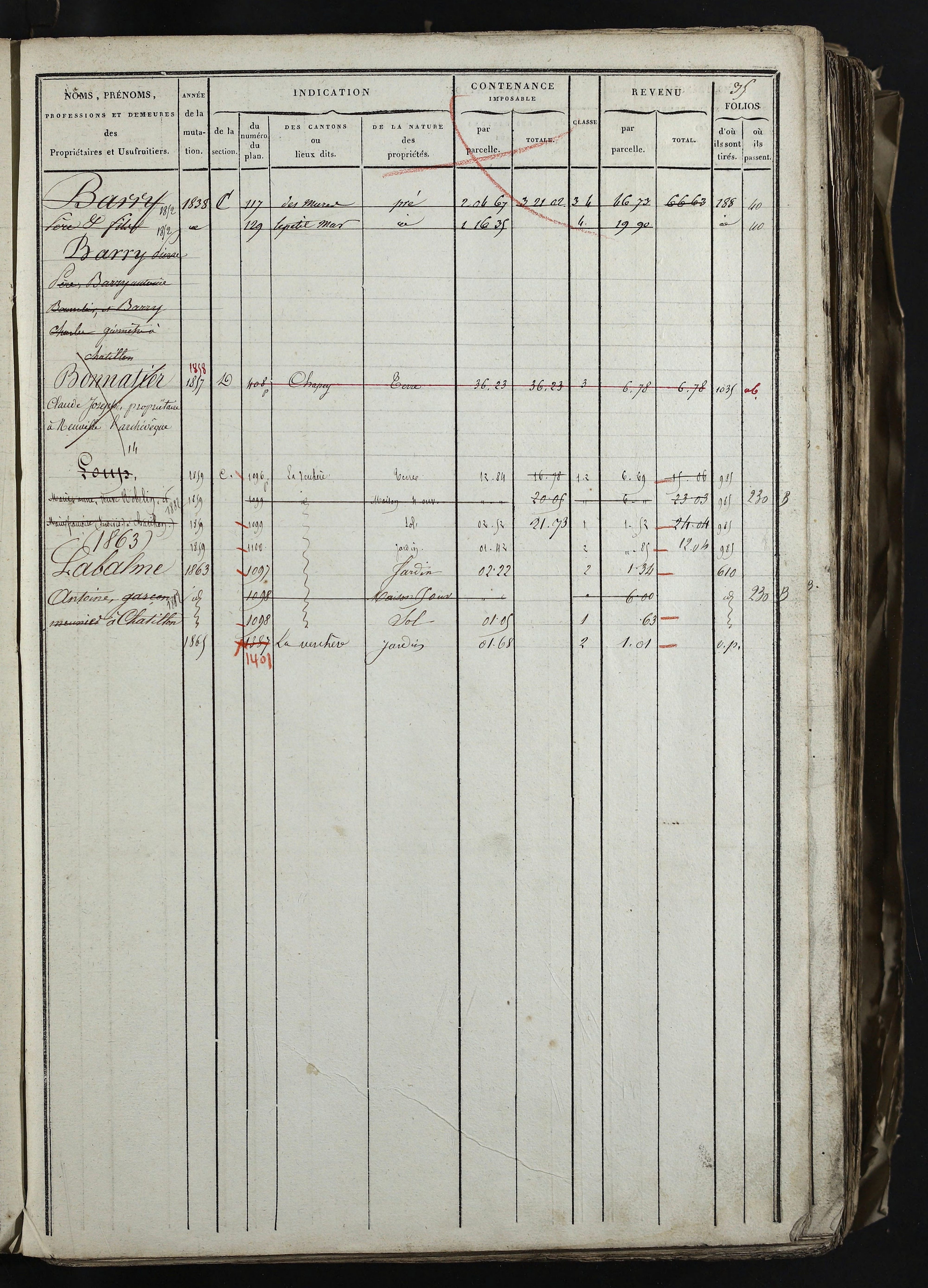 Relevant - 3 P 741 - 3 P 741 -  Folios 1 à 980  (1832-1846)