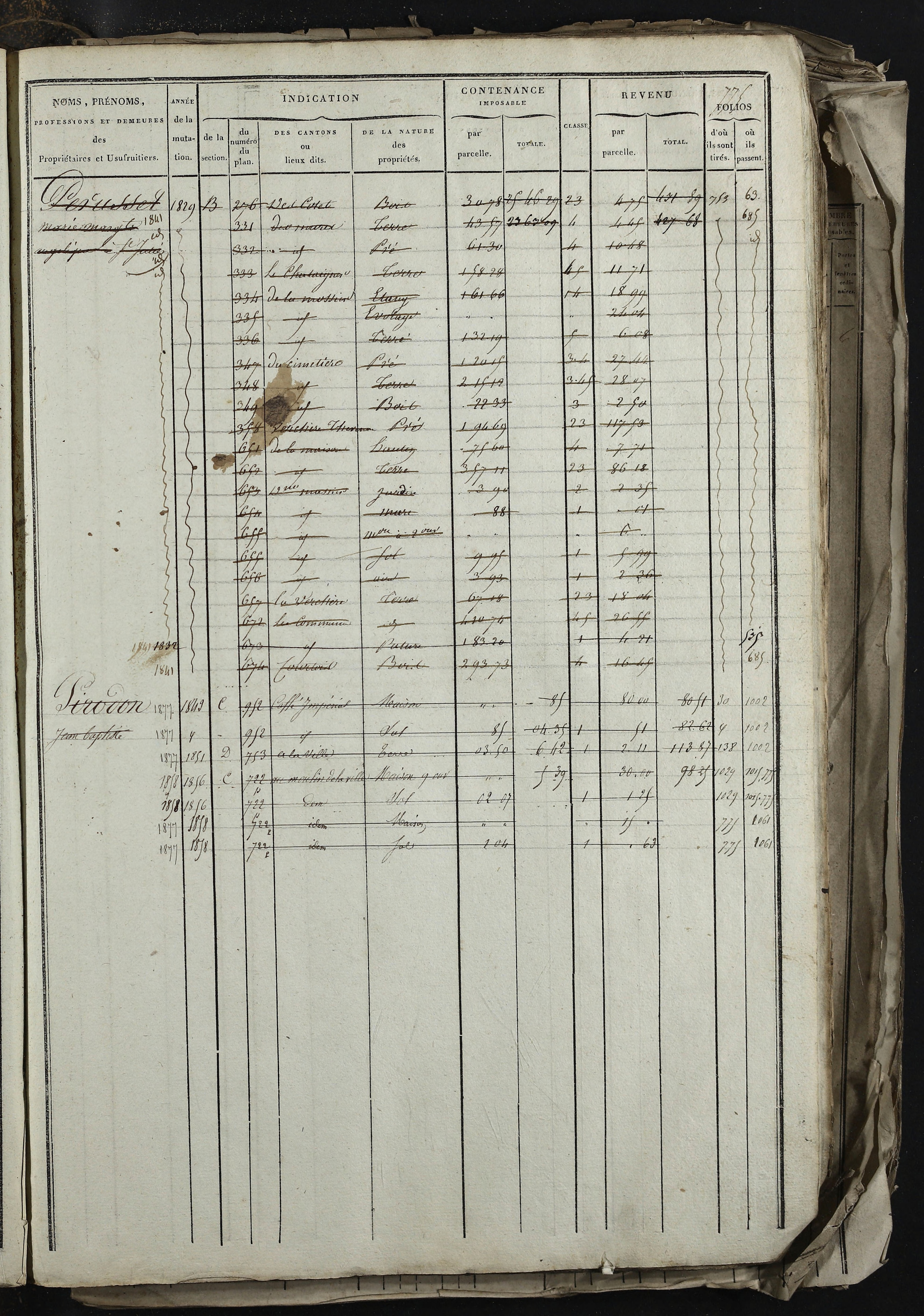 Relevant - 3 P 741 - 3 P 741 -  Folios 1 à 980  (1832-1846)
