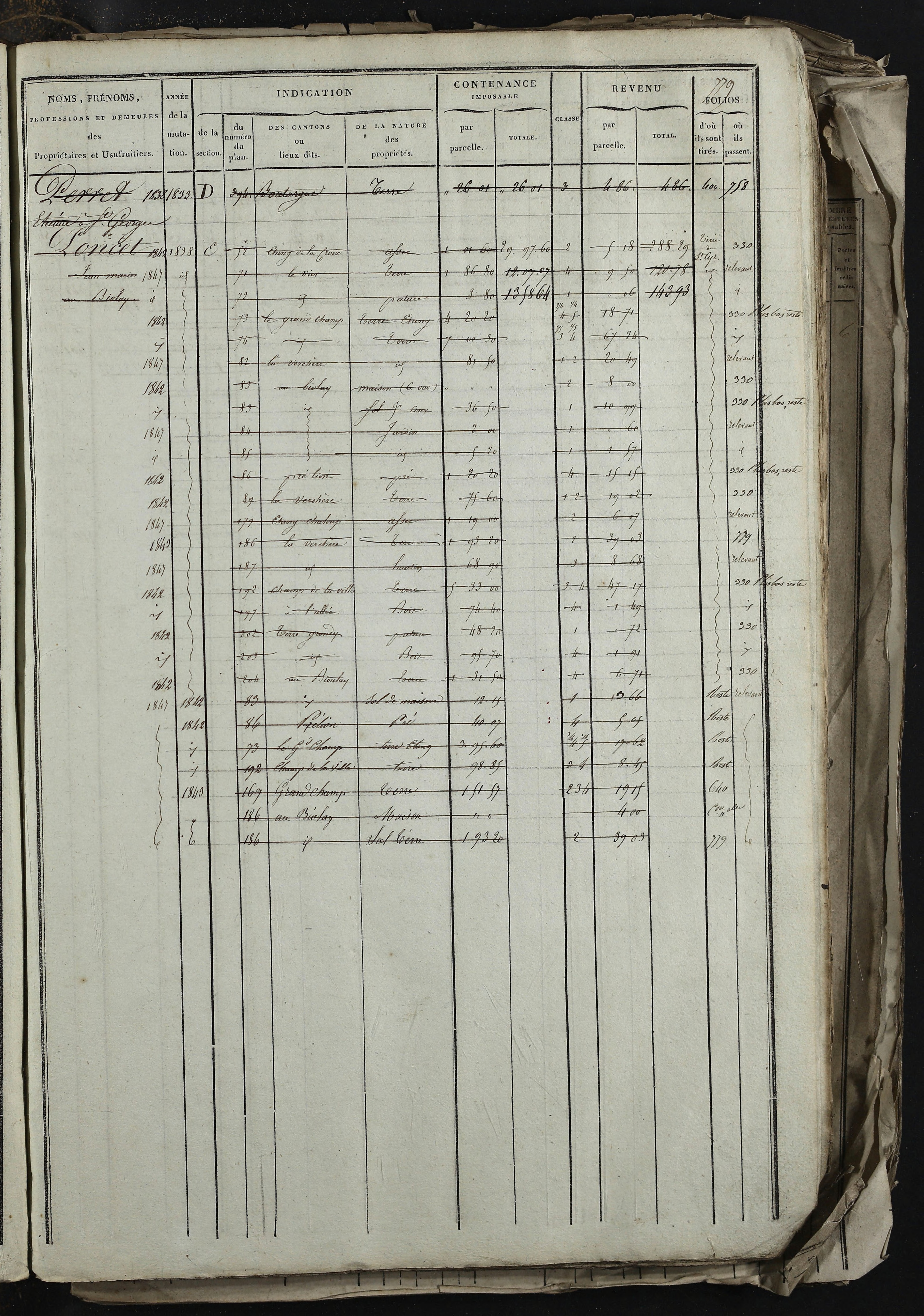 Relevant - 3 P 741 - 3 P 741 -  Folios 1 à 980  (1832-1846)