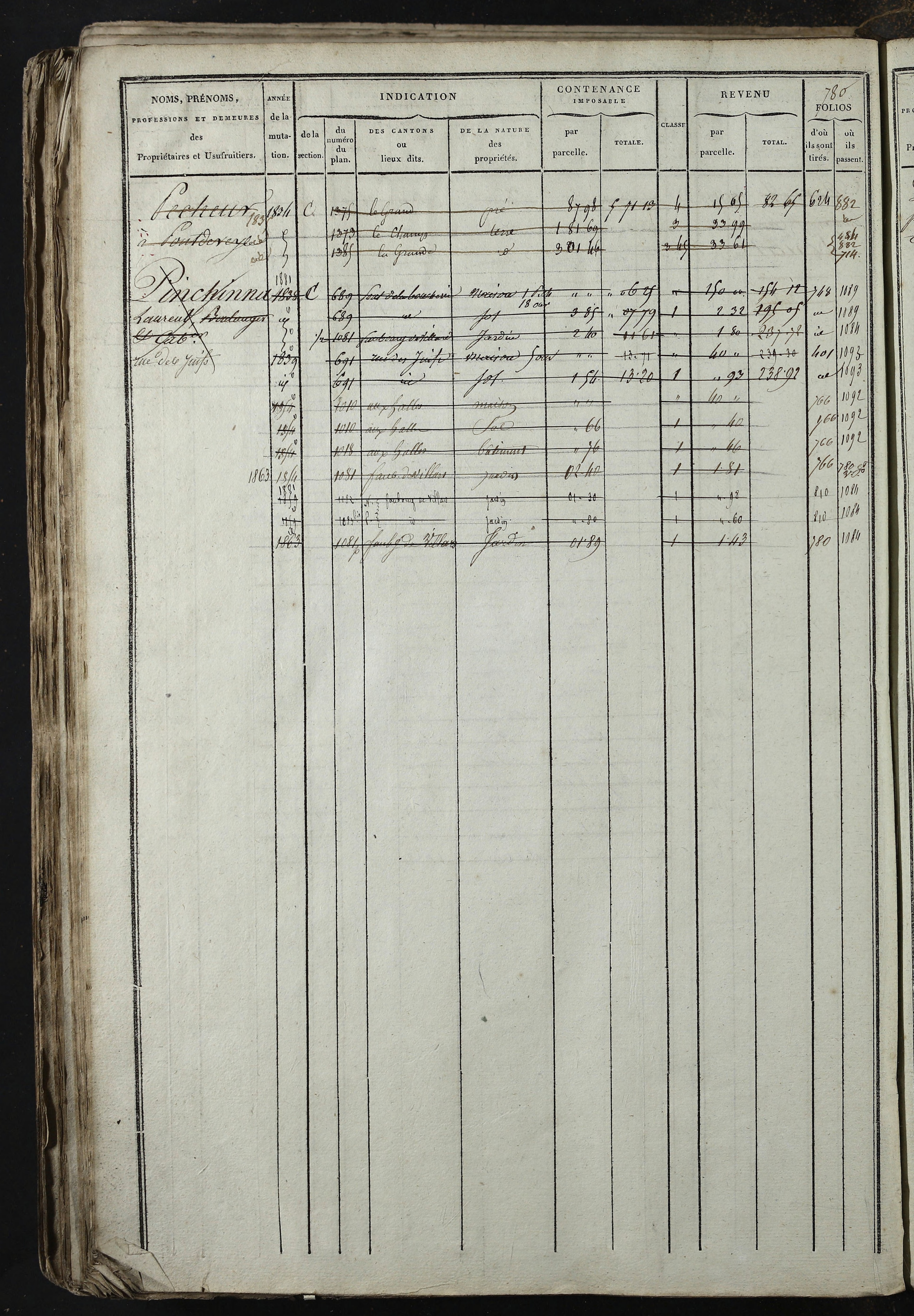 Relevant - 3 P 741 - 3 P 741 -  Folios 1 à 980  (1832-1846)