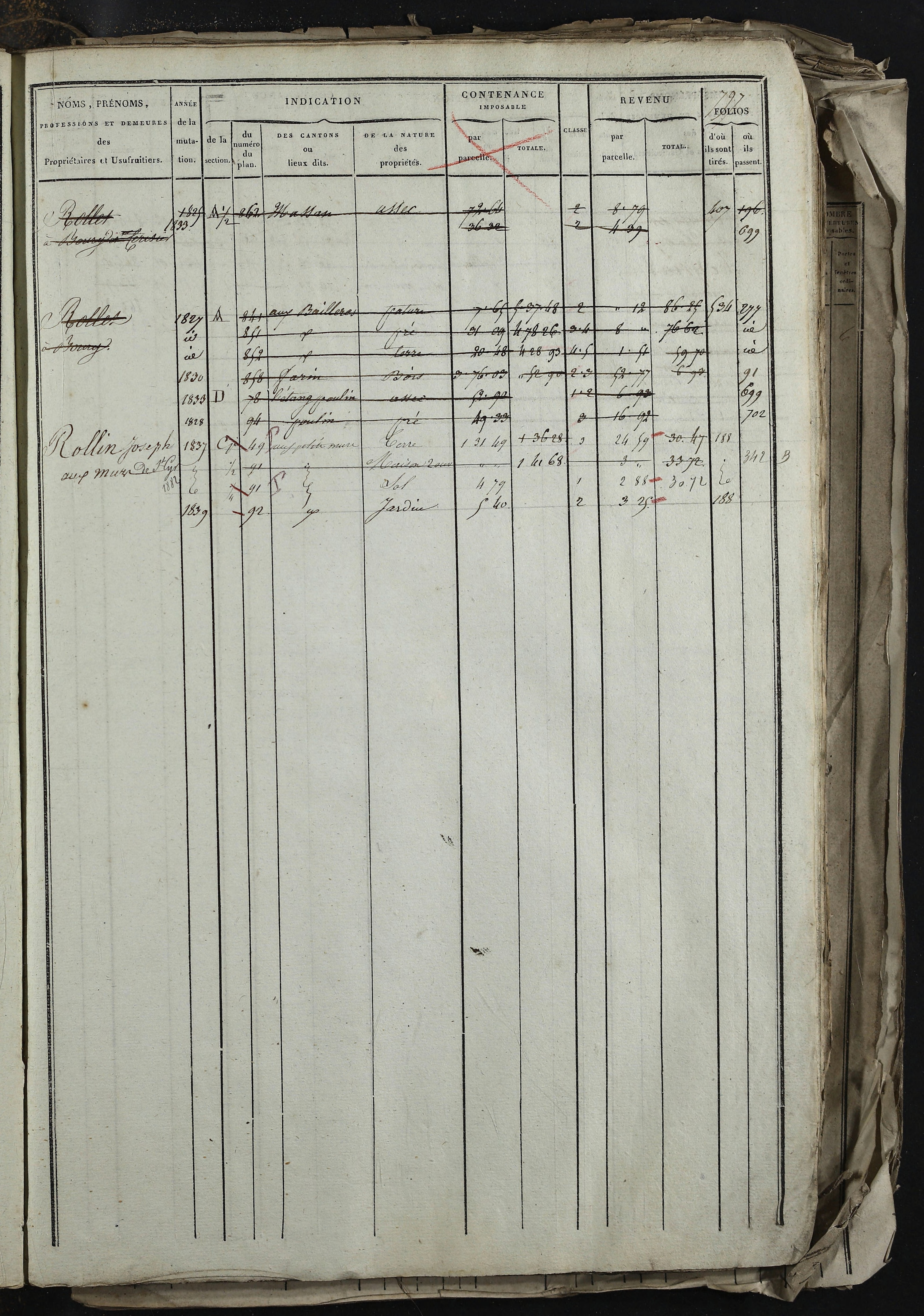 Relevant - 3 P 741 - 3 P 741 -  Folios 1 à 980  (1832-1846)