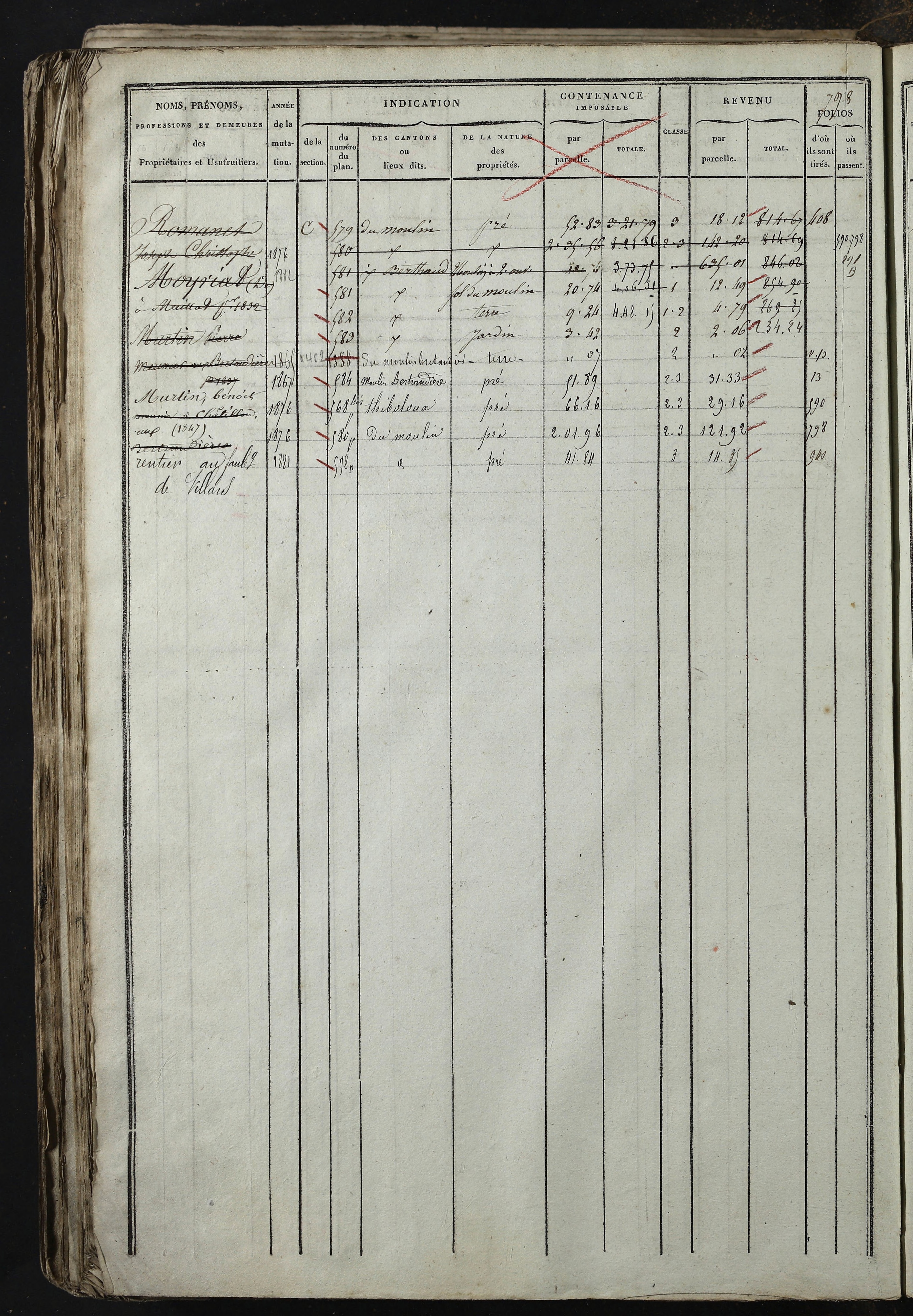 Relevant - 3 P 741 - 3 P 741 -  Folios 1 à 980  (1832-1846)