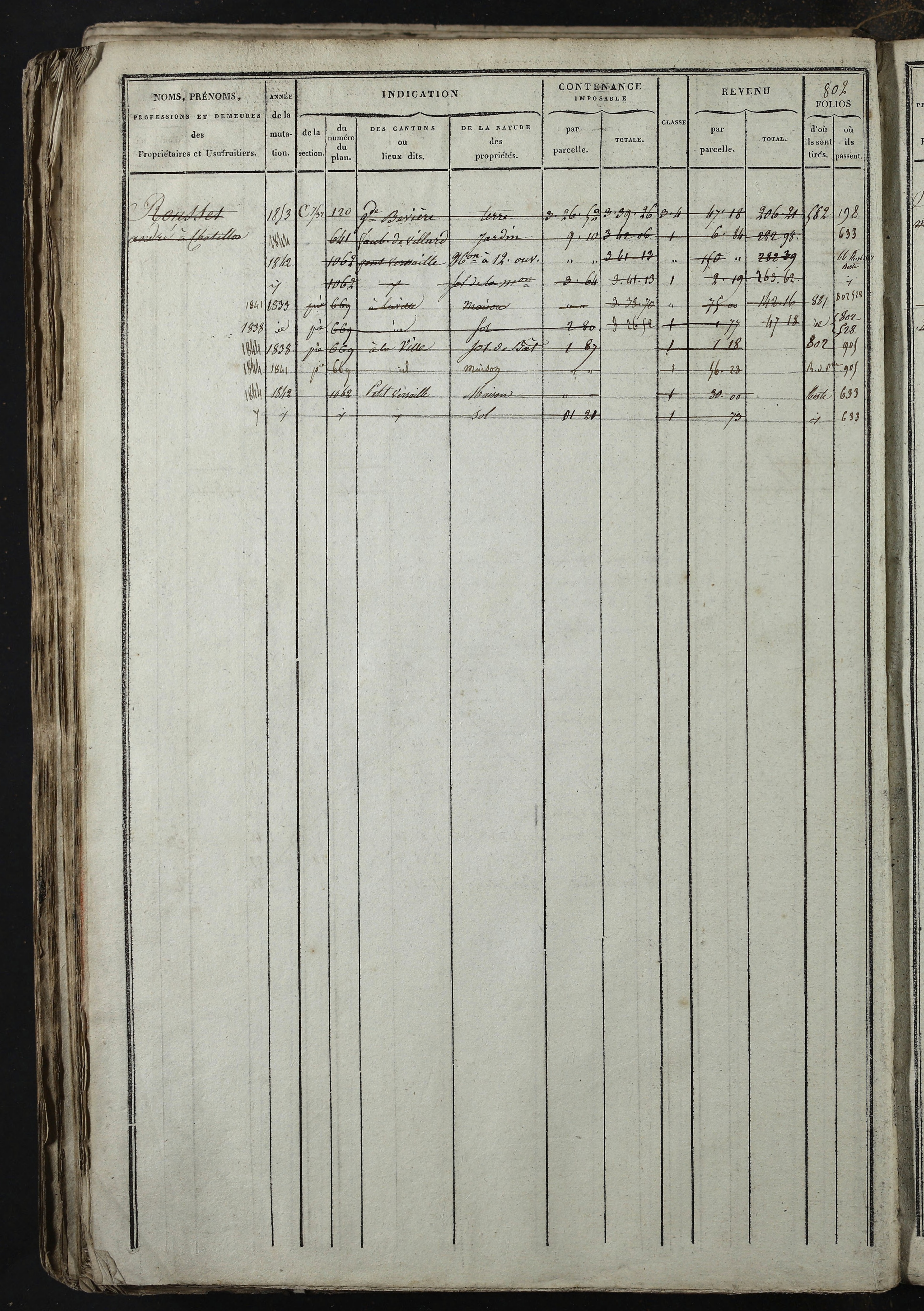 Relevant - 3 P 741 - 3 P 741 -  Folios 1 à 980  (1832-1846)