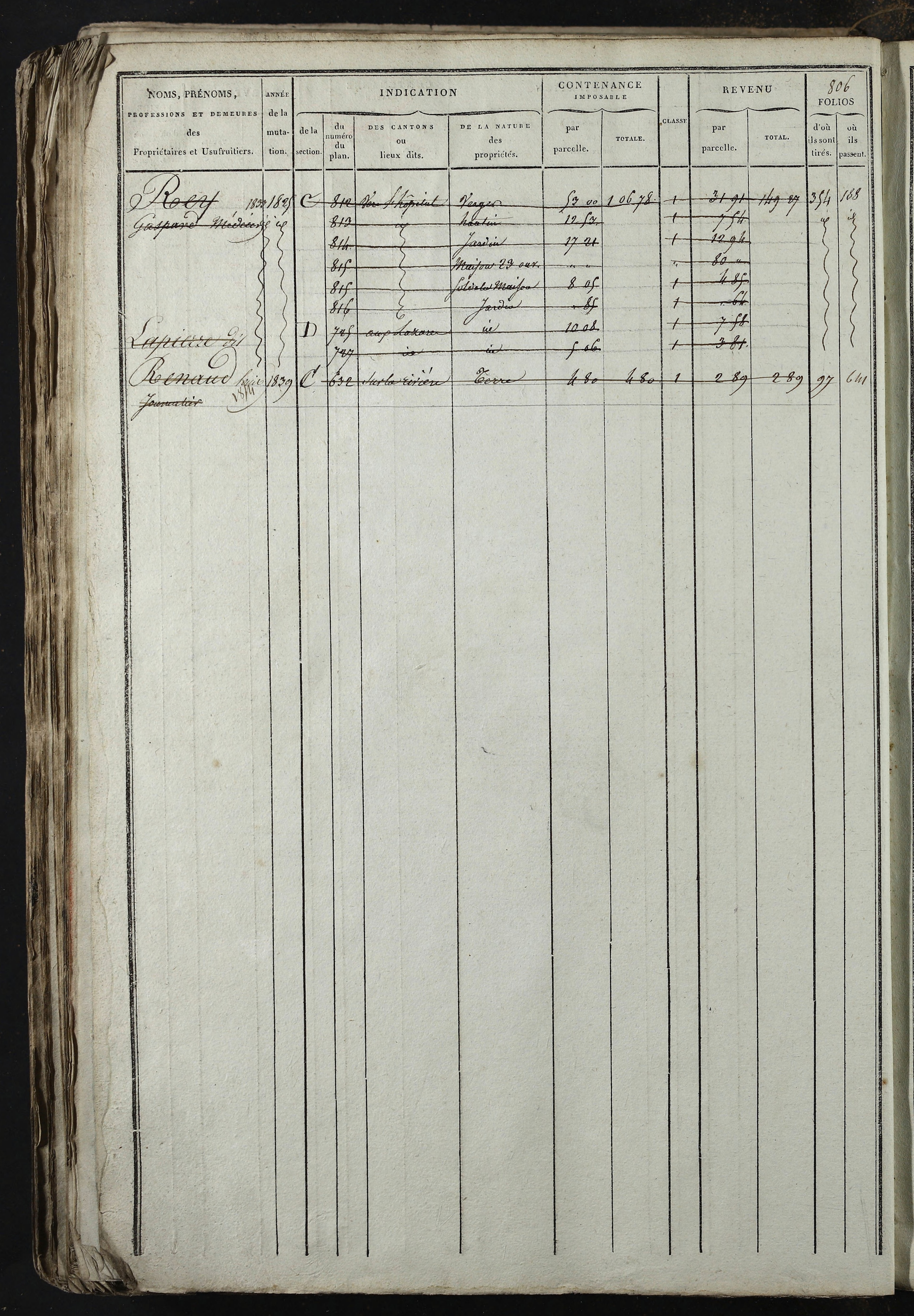 Relevant - 3 P 741 - 3 P 741 -  Folios 1 à 980  (1832-1846)