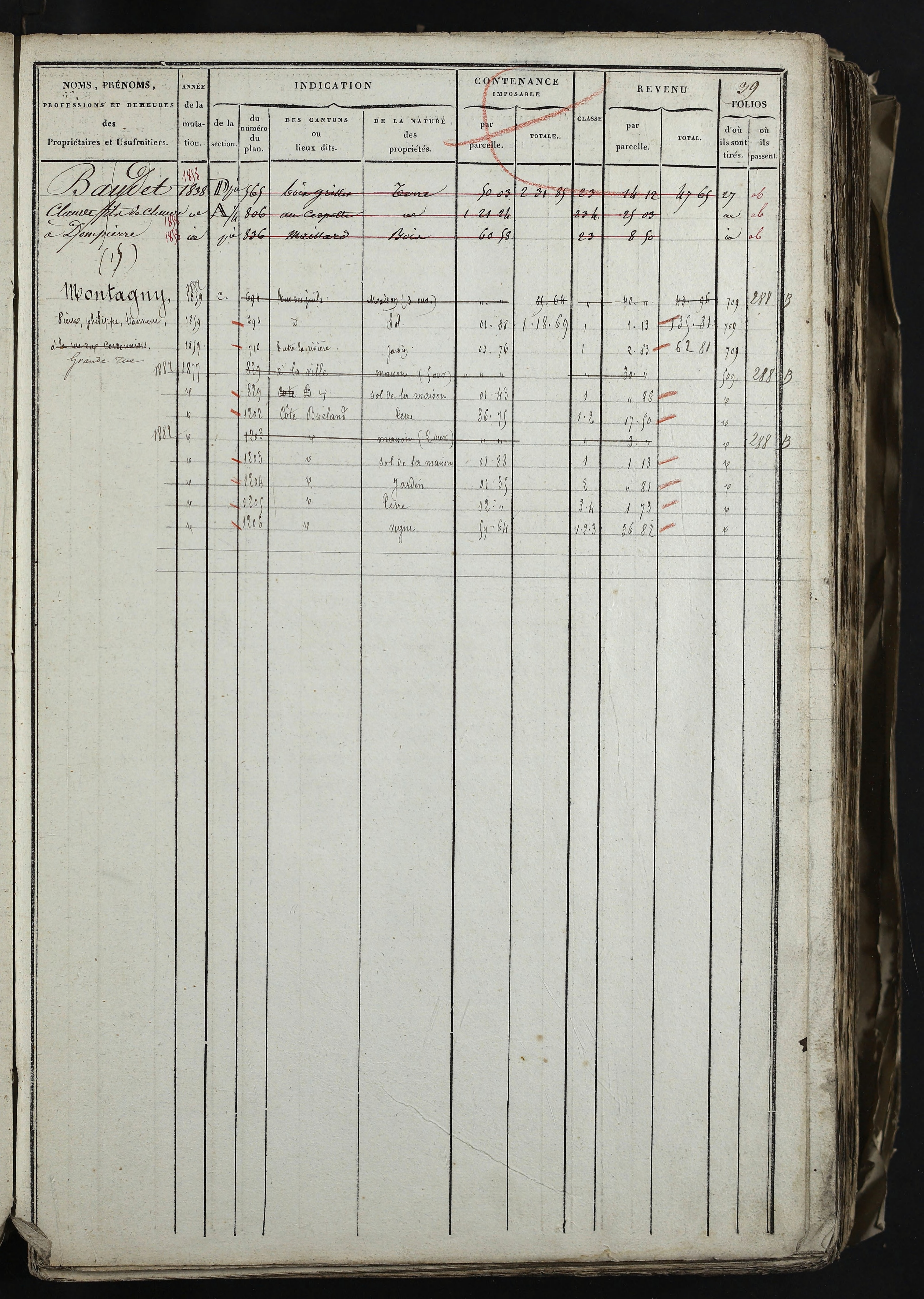Relevant - 3 P 741 - 3 P 741 -  Folios 1 à 980  (1832-1846)