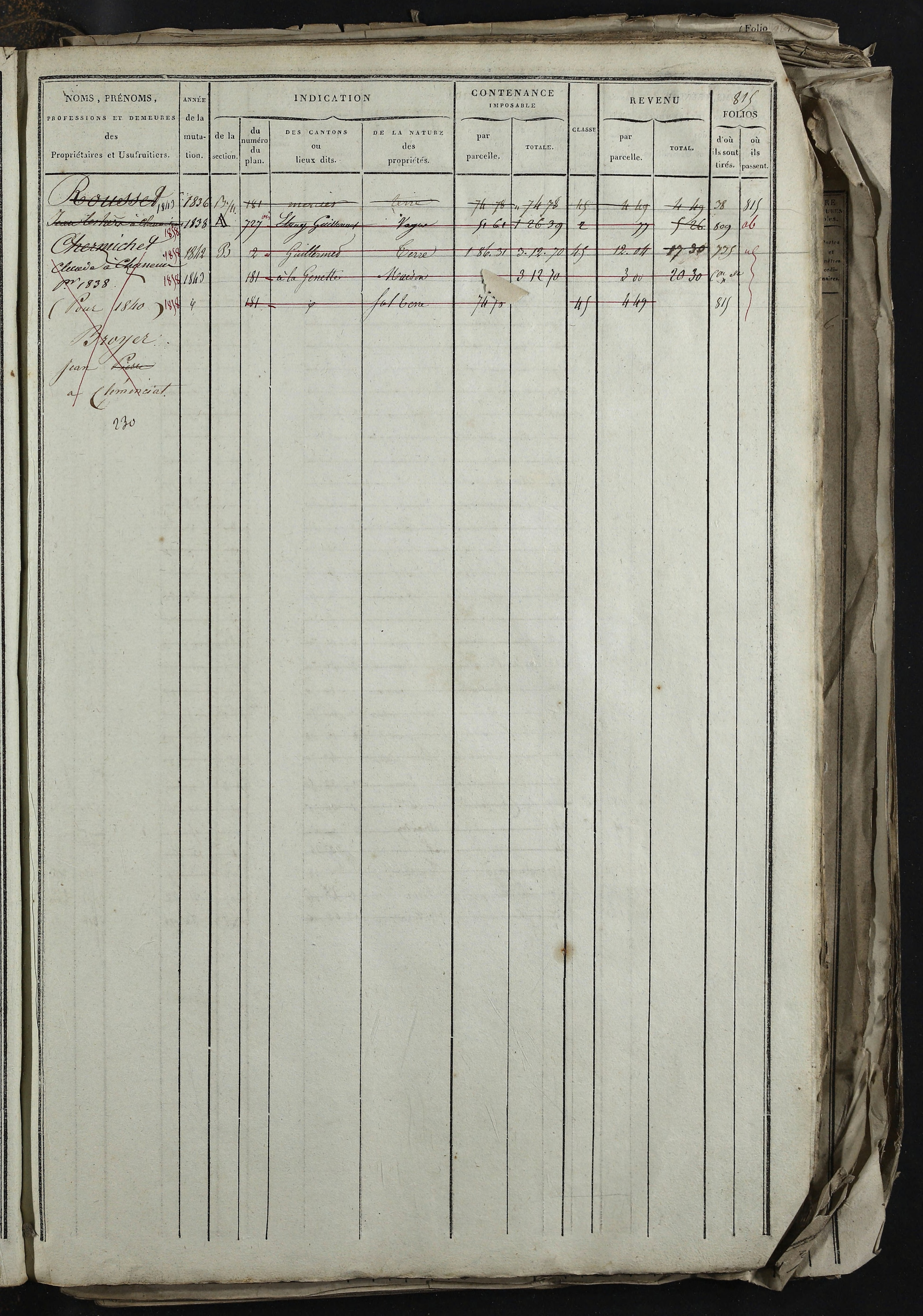Relevant - 3 P 741 - 3 P 741 -  Folios 1 à 980  (1832-1846)