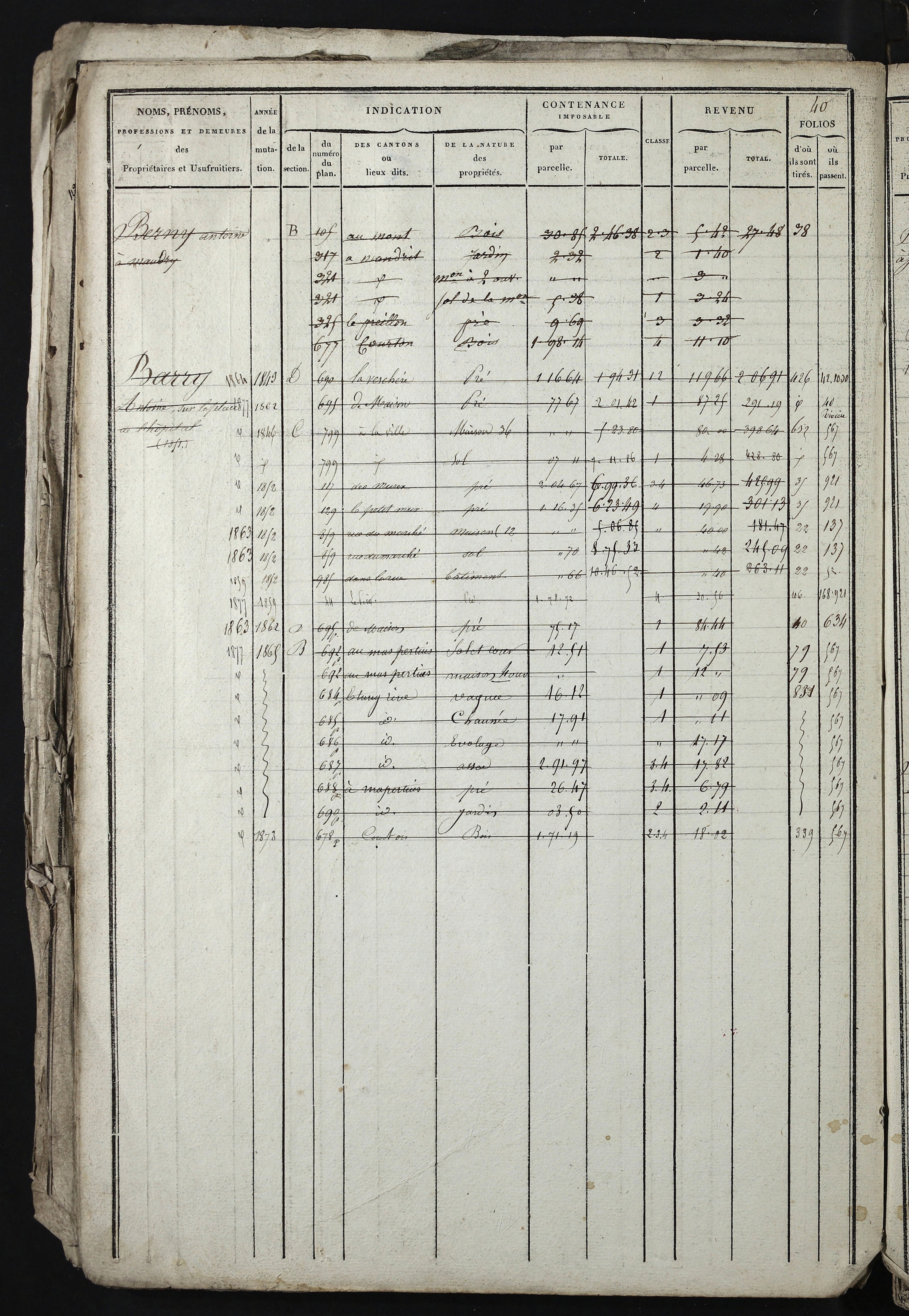 Relevant - 3 P 741 - 3 P 741 -  Folios 1 à 980  (1832-1846)