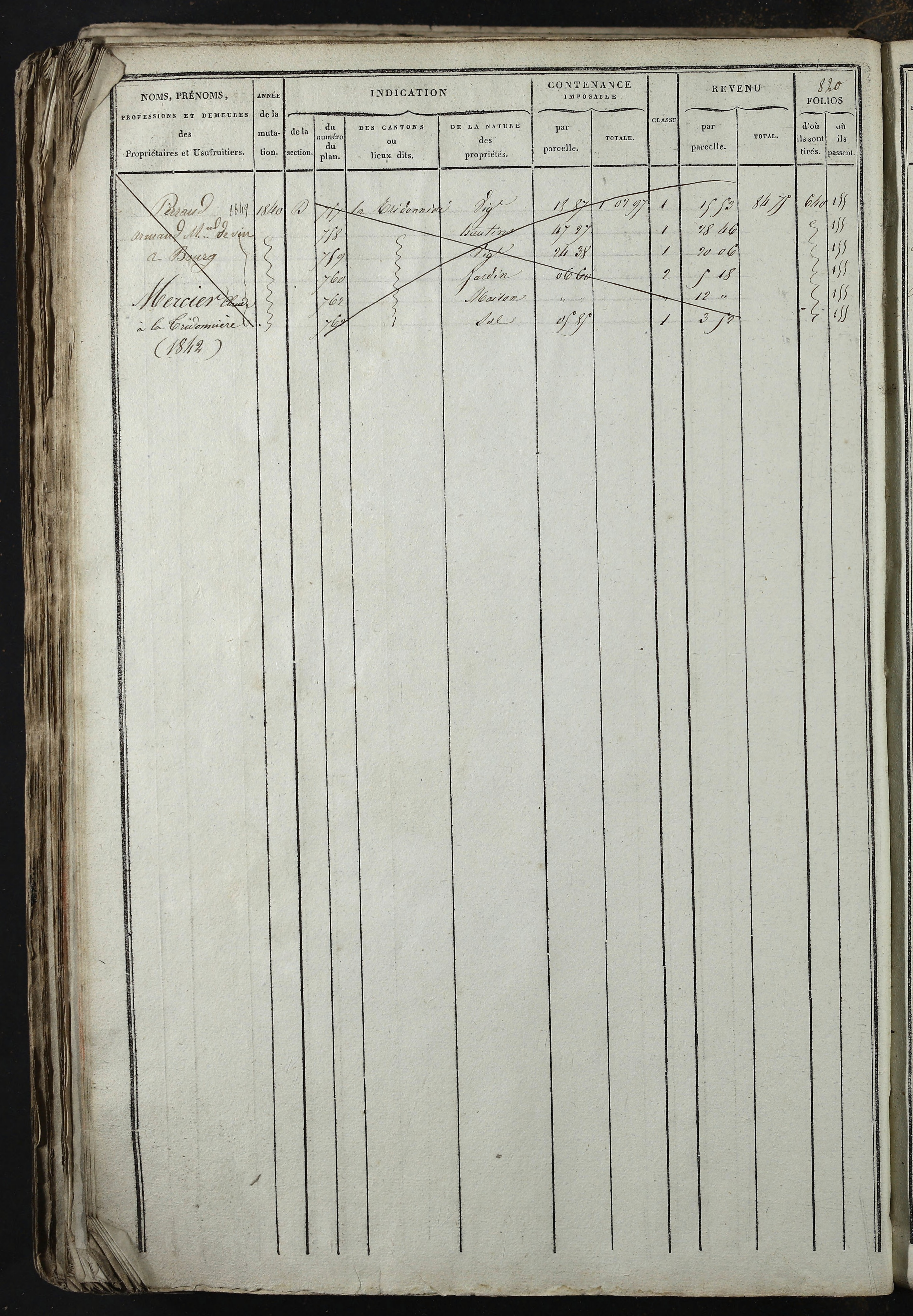 Relevant - 3 P 741 - 3 P 741 -  Folios 1 à 980  (1832-1846)