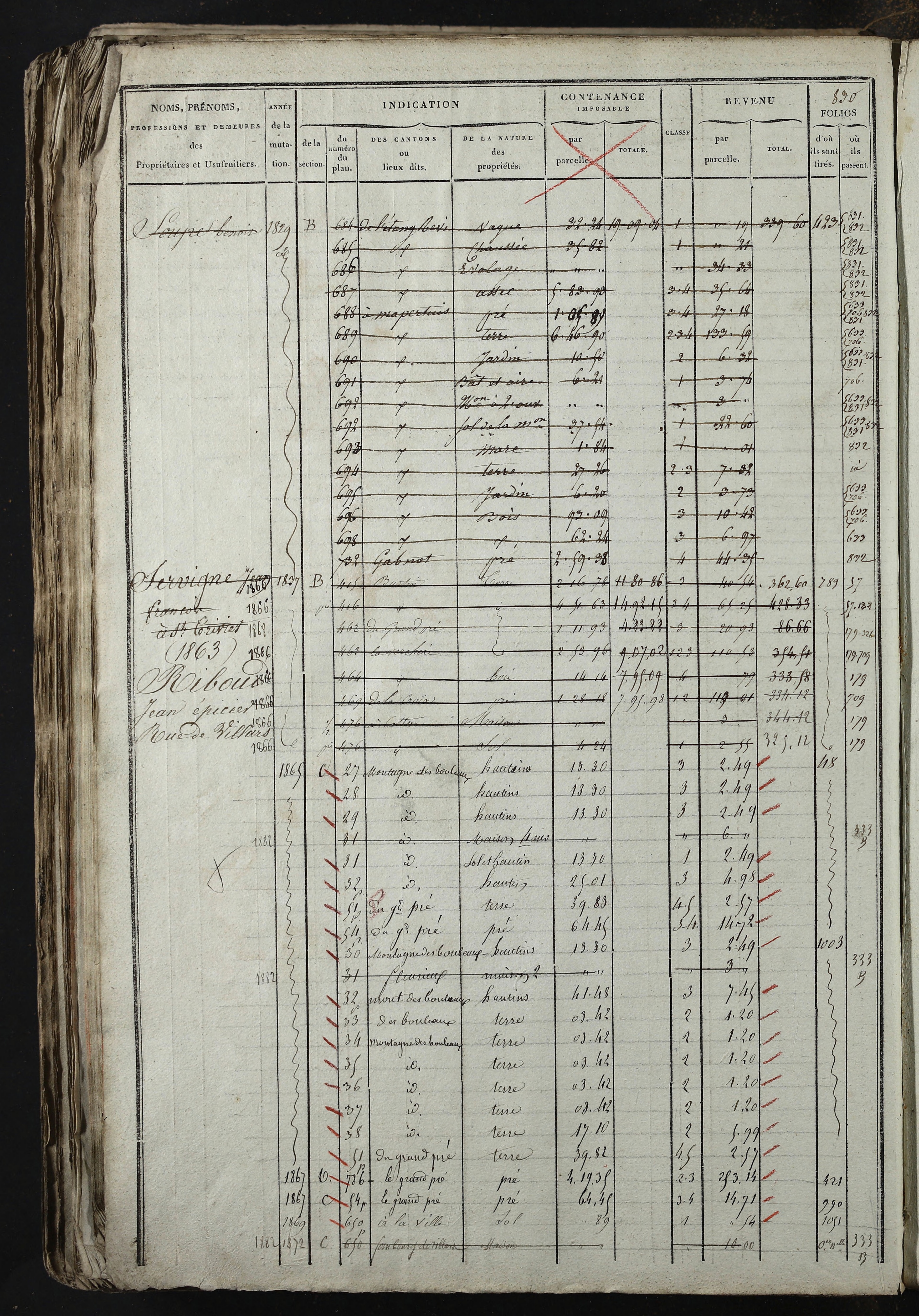 Relevant - 3 P 741 - 3 P 741 -  Folios 1 à 980  (1832-1846)