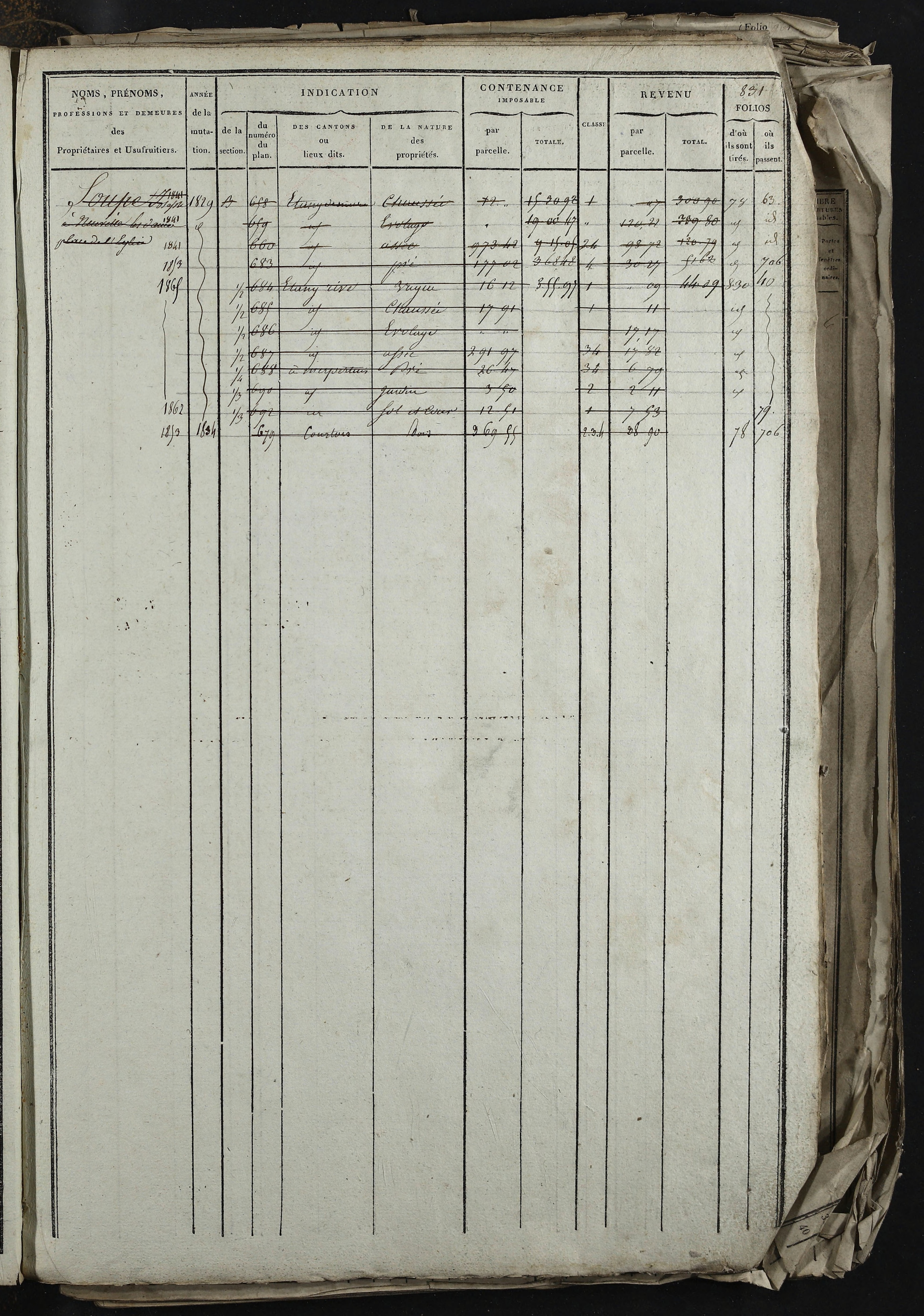 Relevant - 3 P 741 - 3 P 741 -  Folios 1 à 980  (1832-1846)