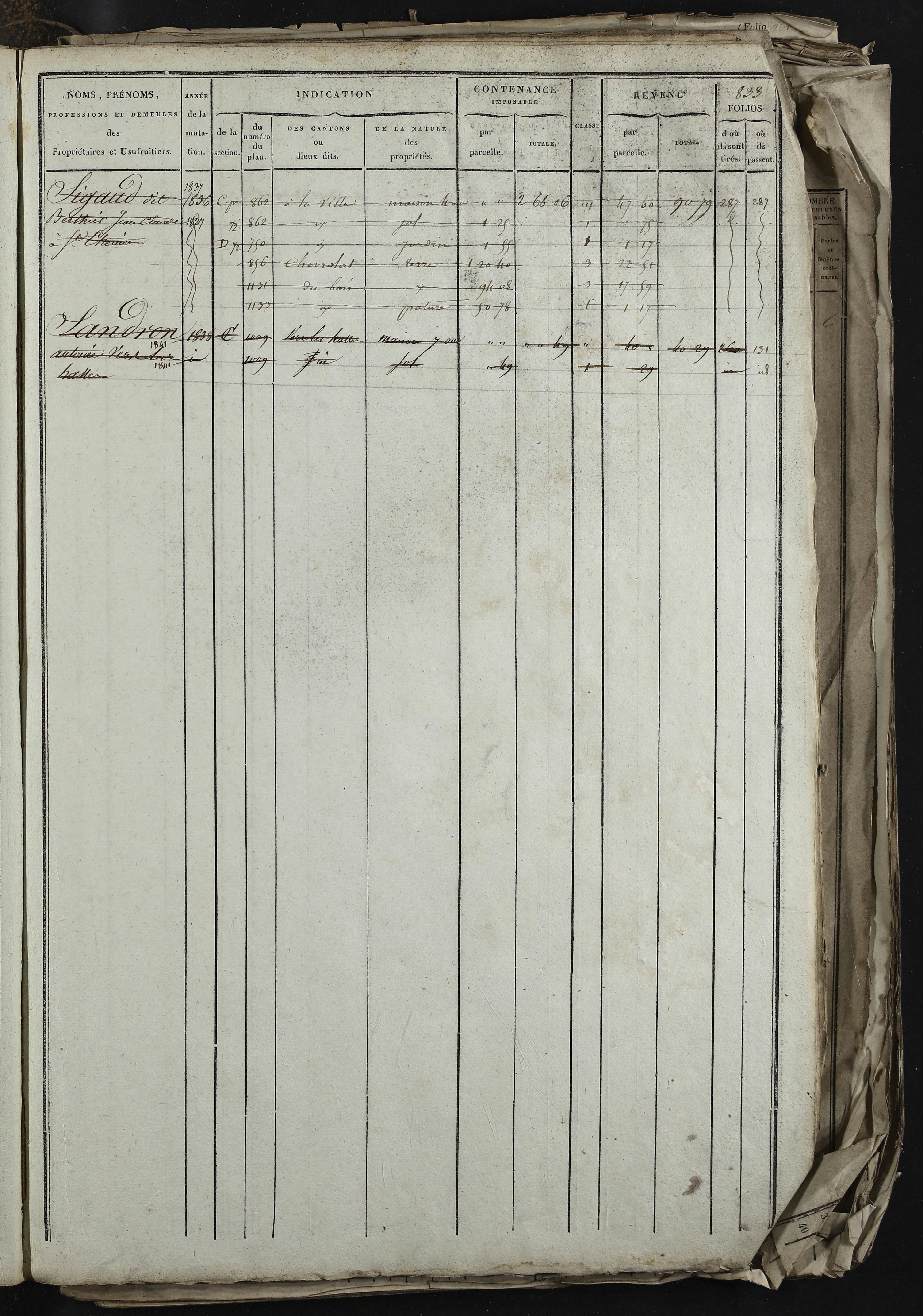 Relevant - 3 P 741 - 3 P 741 -  Folios 1 à 980  (1832-1846)