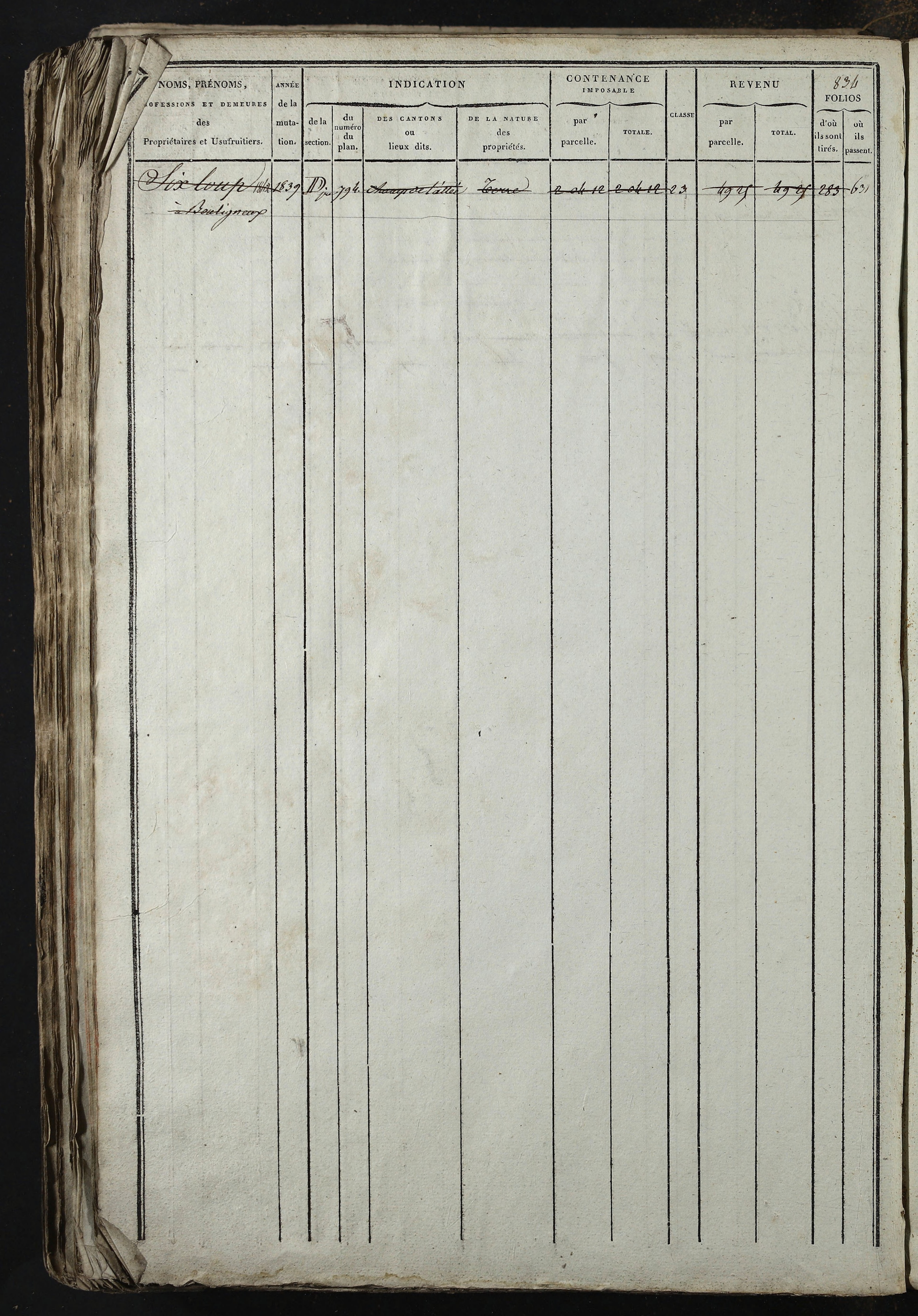 Relevant - 3 P 741 - 3 P 741 -  Folios 1 à 980  (1832-1846)