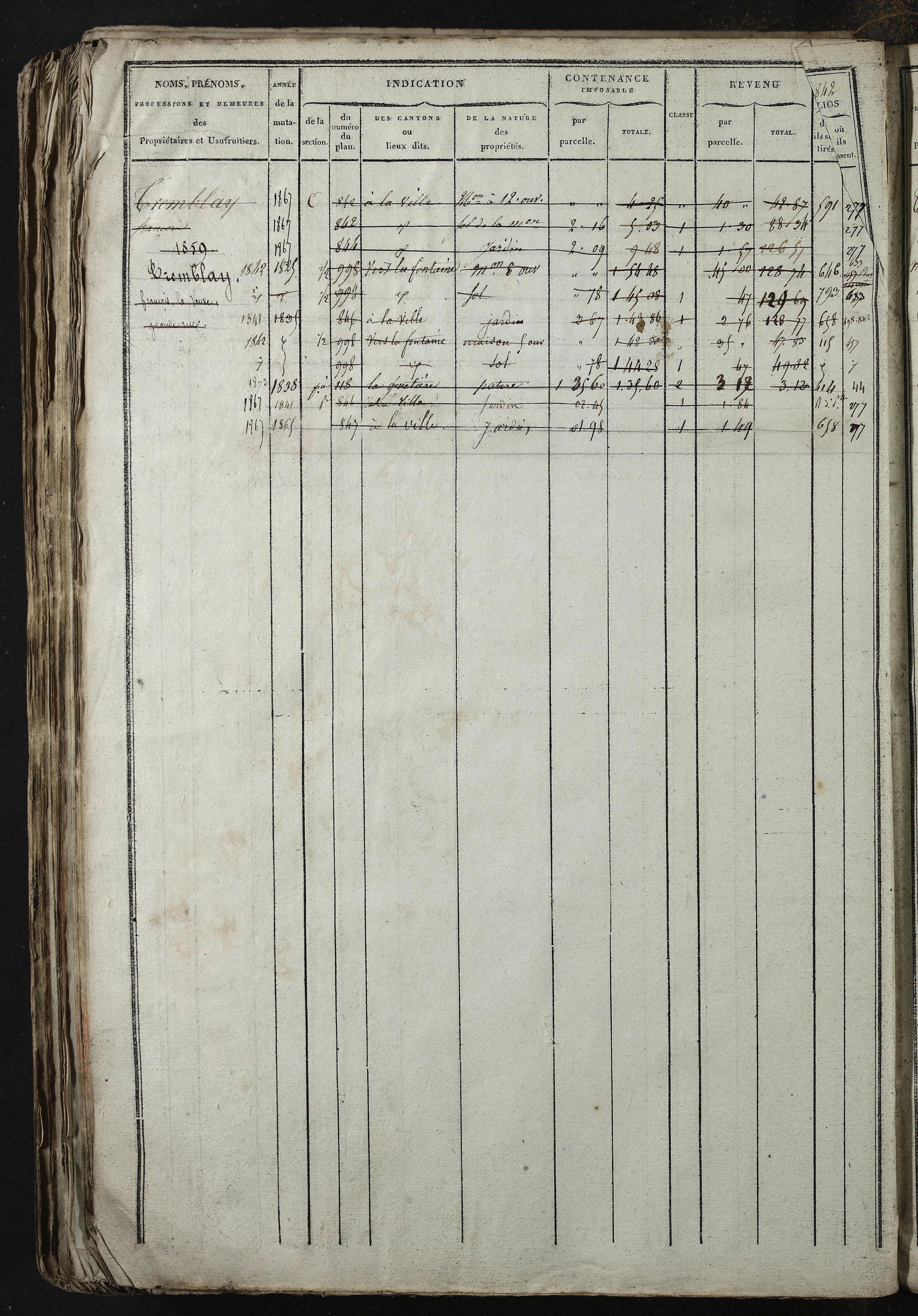 Relevant - 3 P 741 - 3 P 741 -  Folios 1 à 980  (1832-1846)