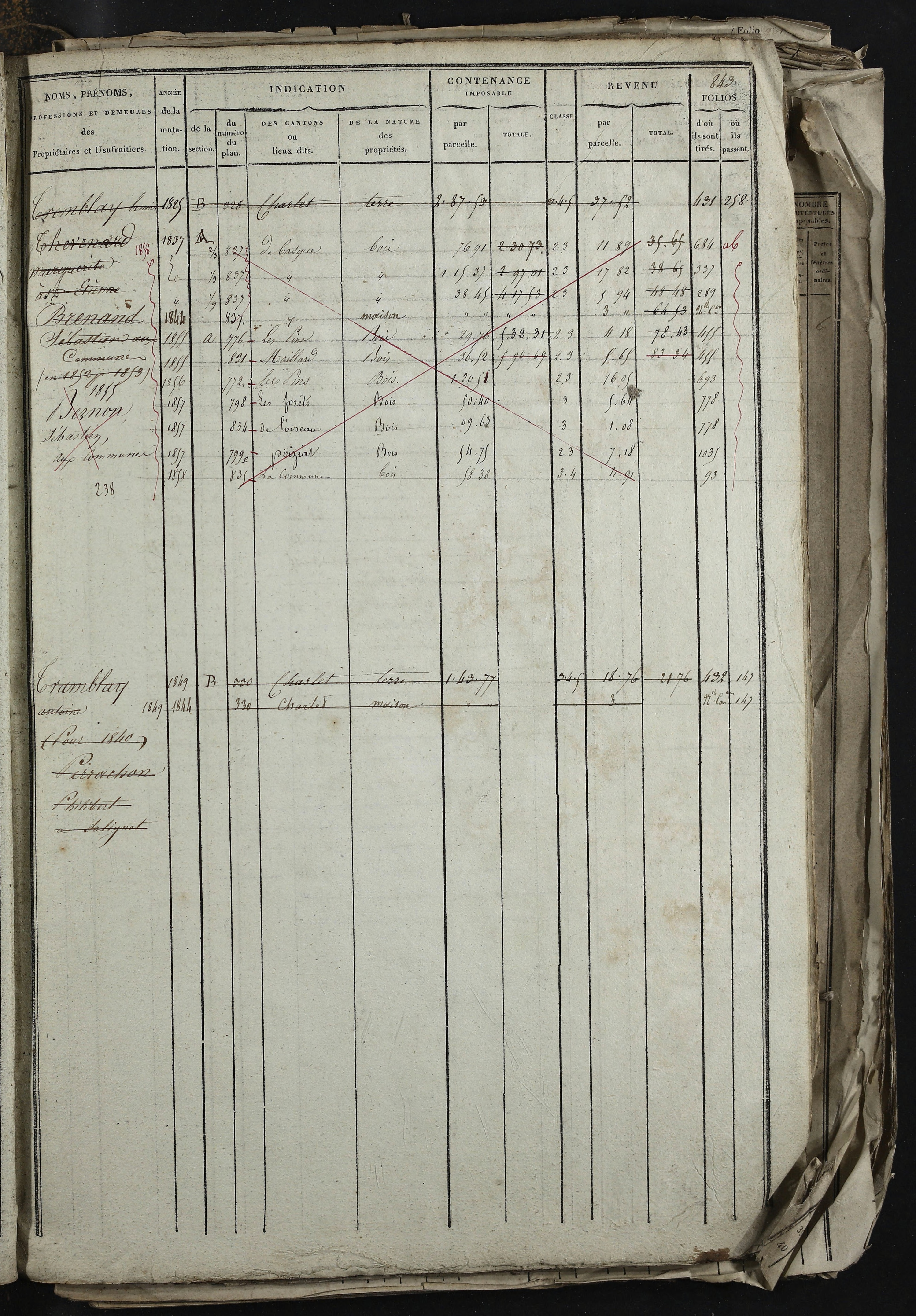 Relevant - 3 P 741 - 3 P 741 -  Folios 1 à 980  (1832-1846)