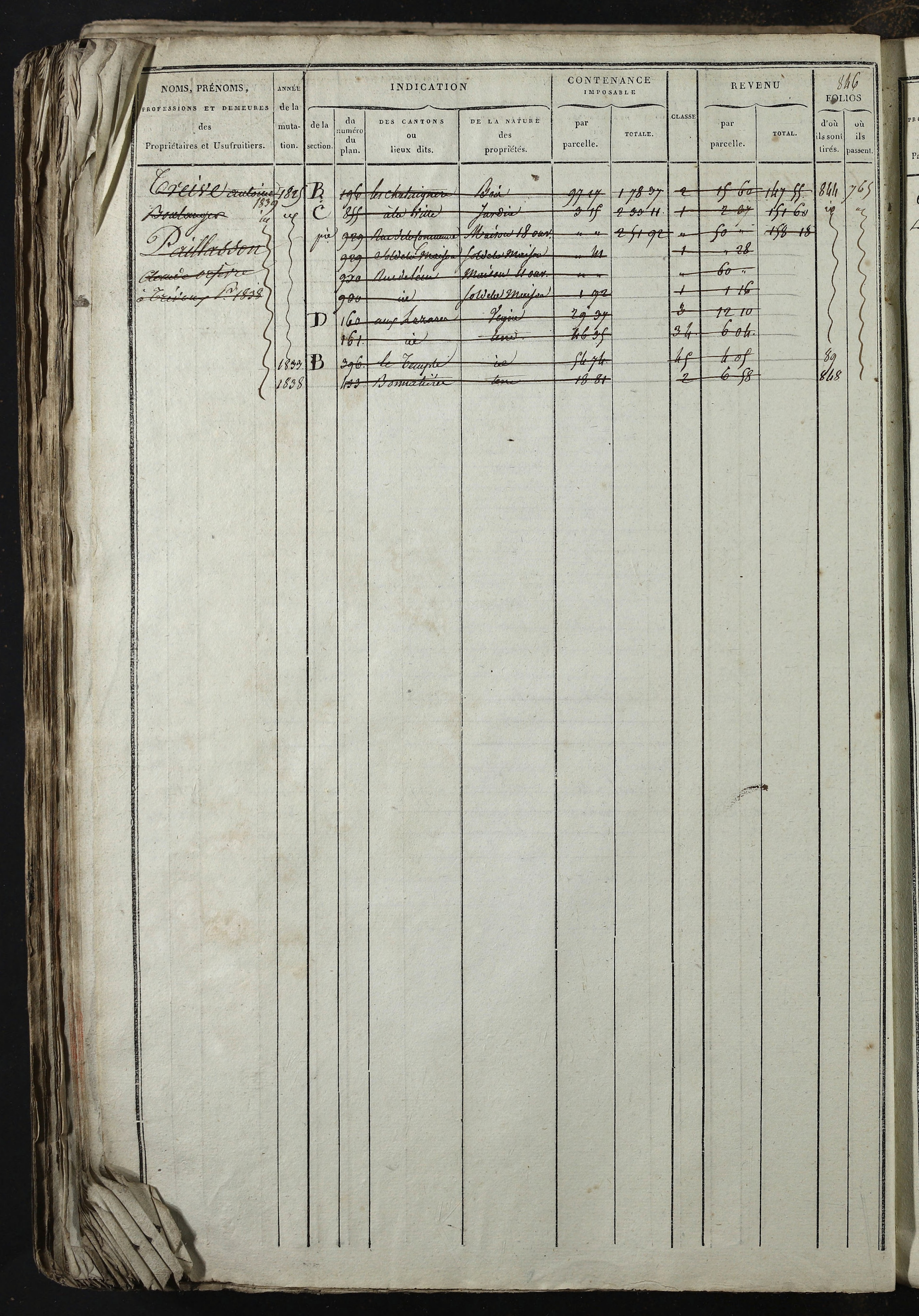 Relevant - 3 P 741 - 3 P 741 -  Folios 1 à 980  (1832-1846)