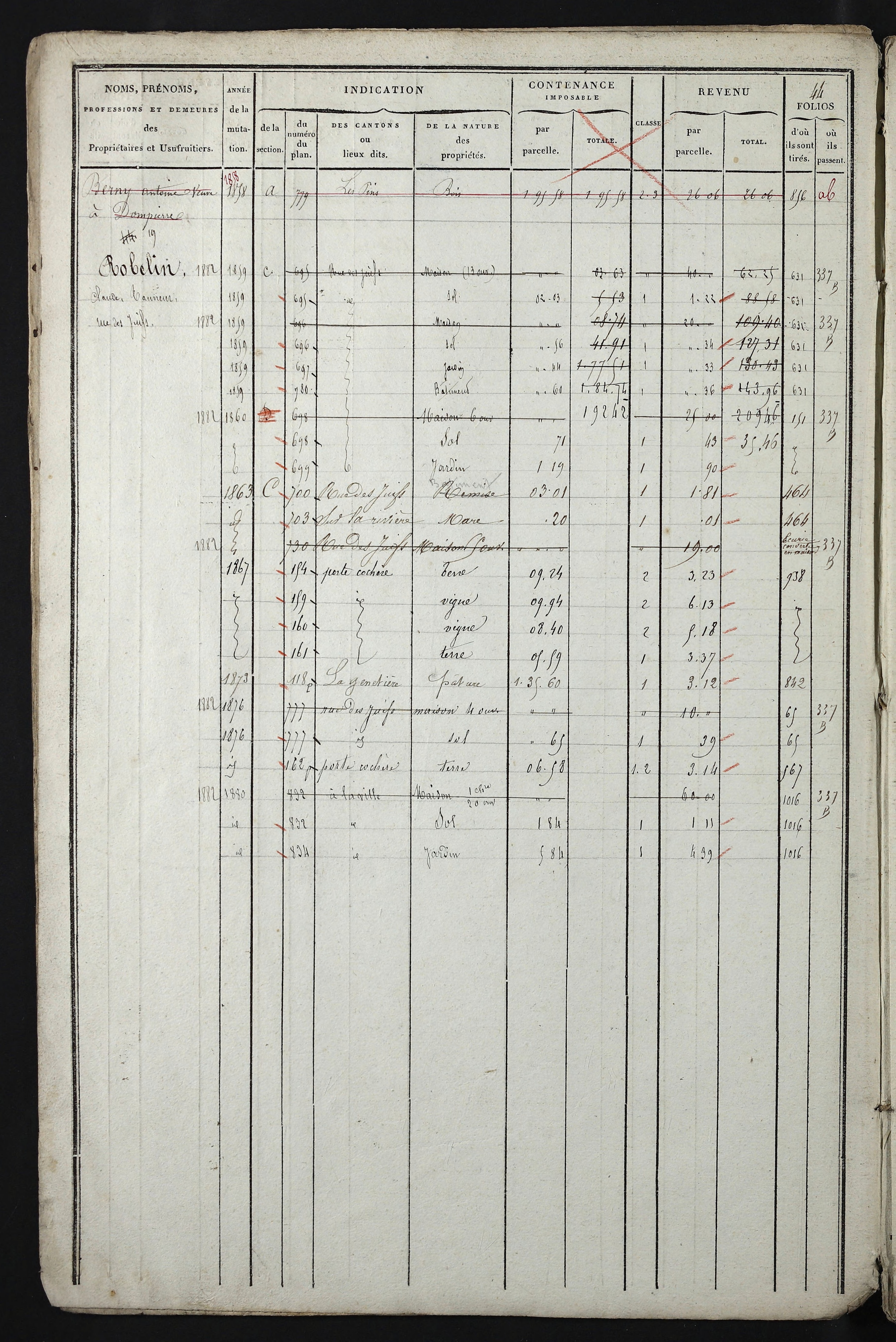 Relevant - 3 P 741 - 3 P 741 -  Folios 1 à 980  (1832-1846)
