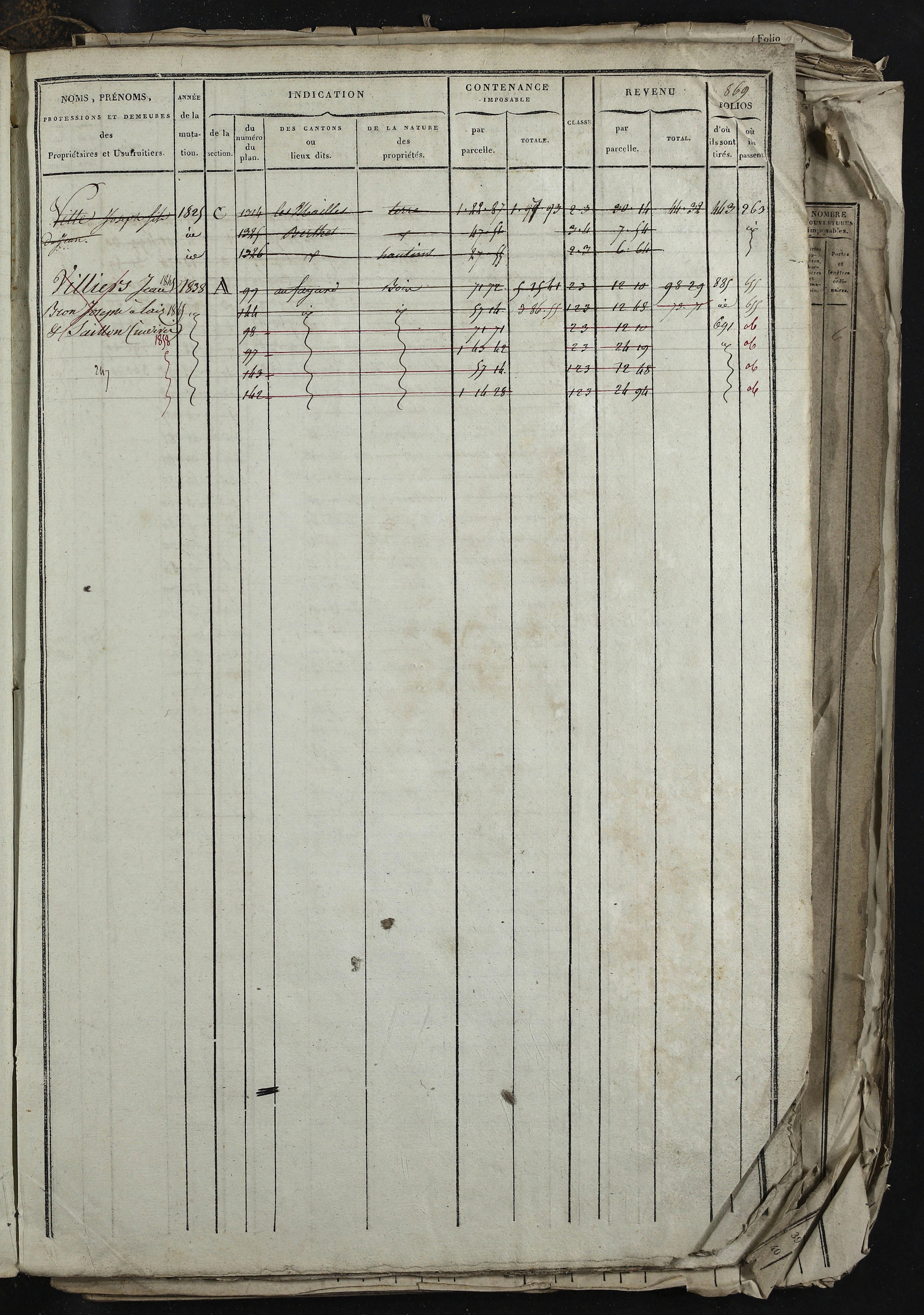 Relevant - 3 P 741 - 3 P 741 -  Folios 1 à 980  (1832-1846)