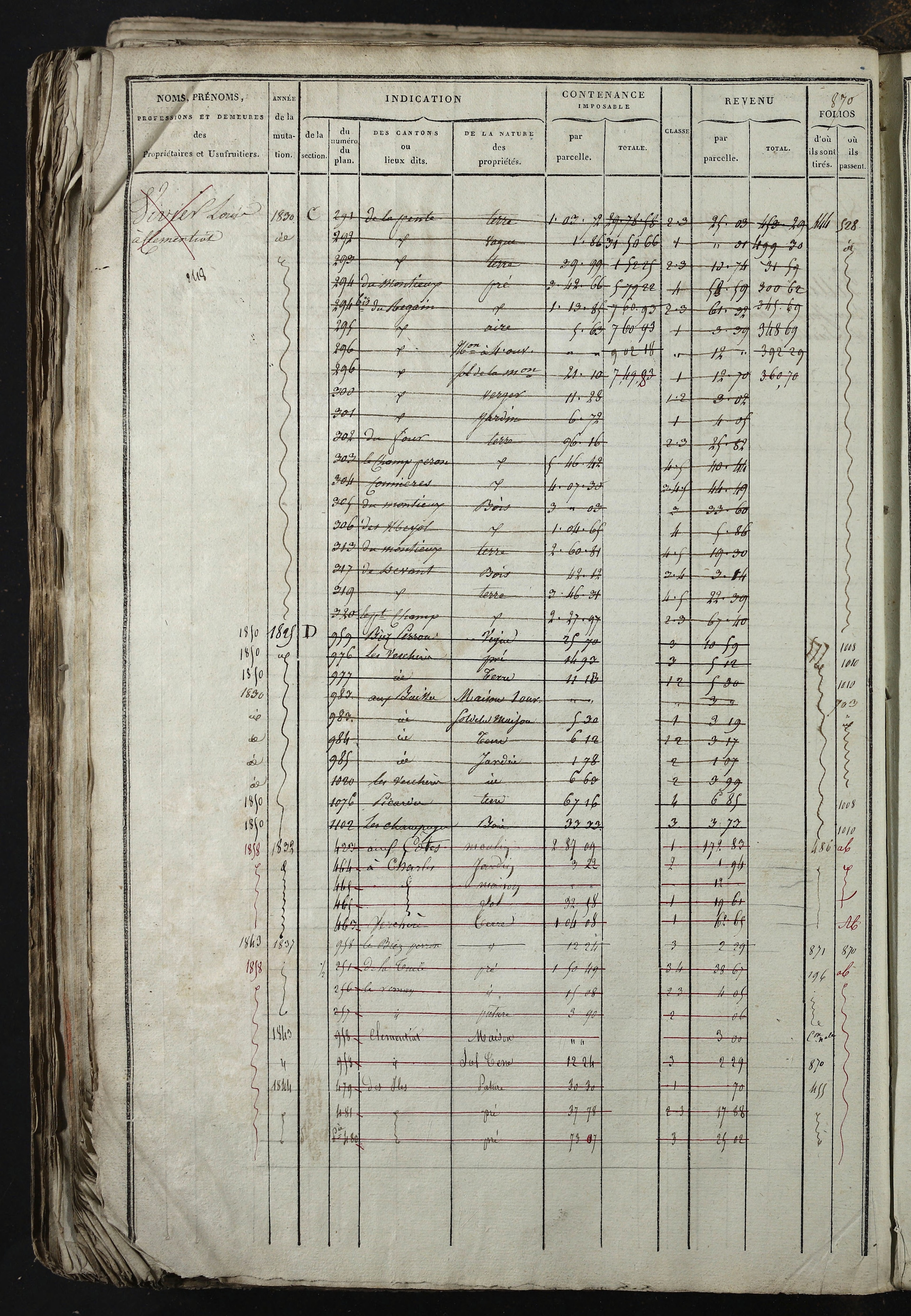 Relevant - 3 P 741 - 3 P 741 -  Folios 1 à 980  (1832-1846)