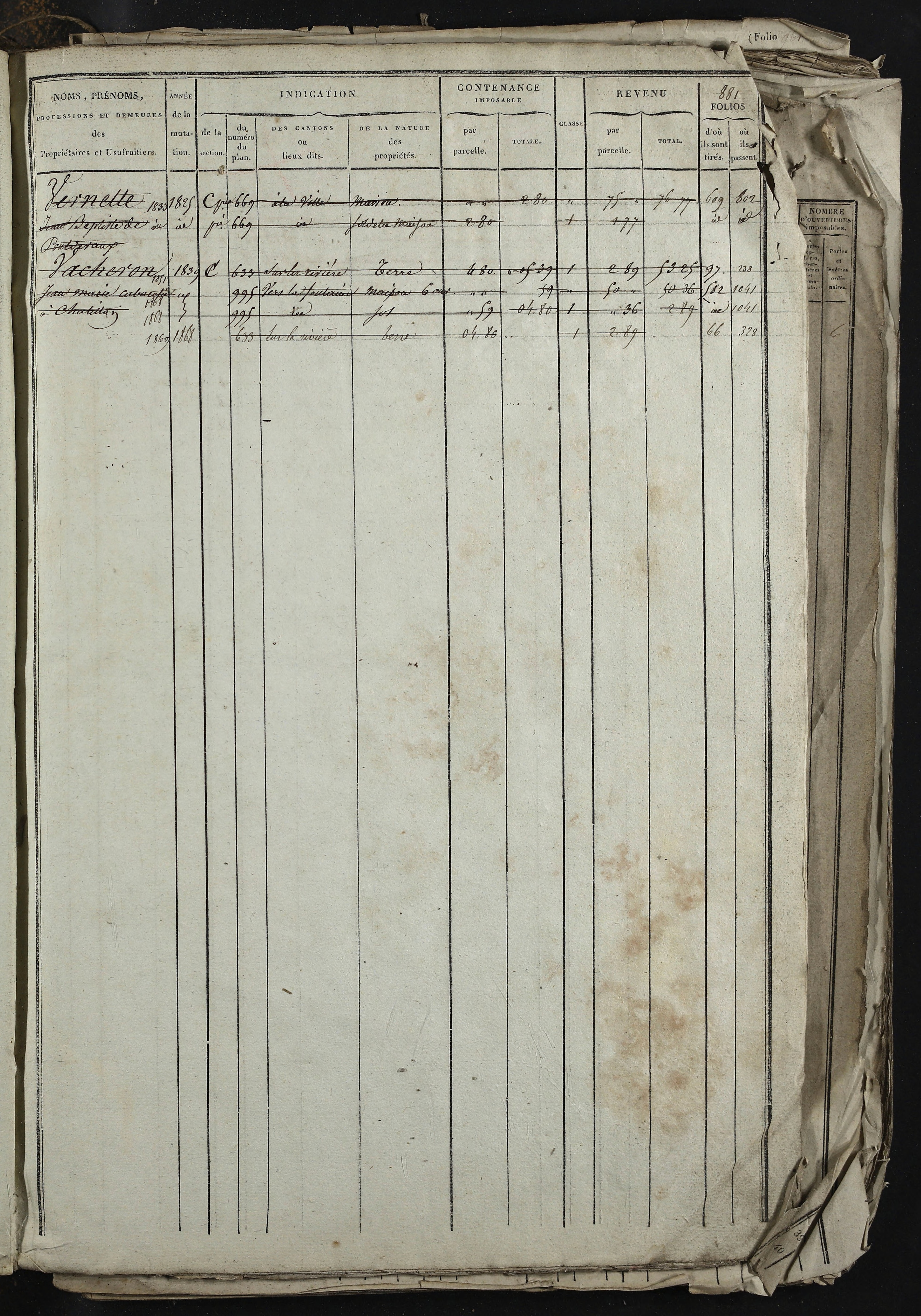 Relevant - 3 P 741 - 3 P 741 -  Folios 1 à 980  (1832-1846)