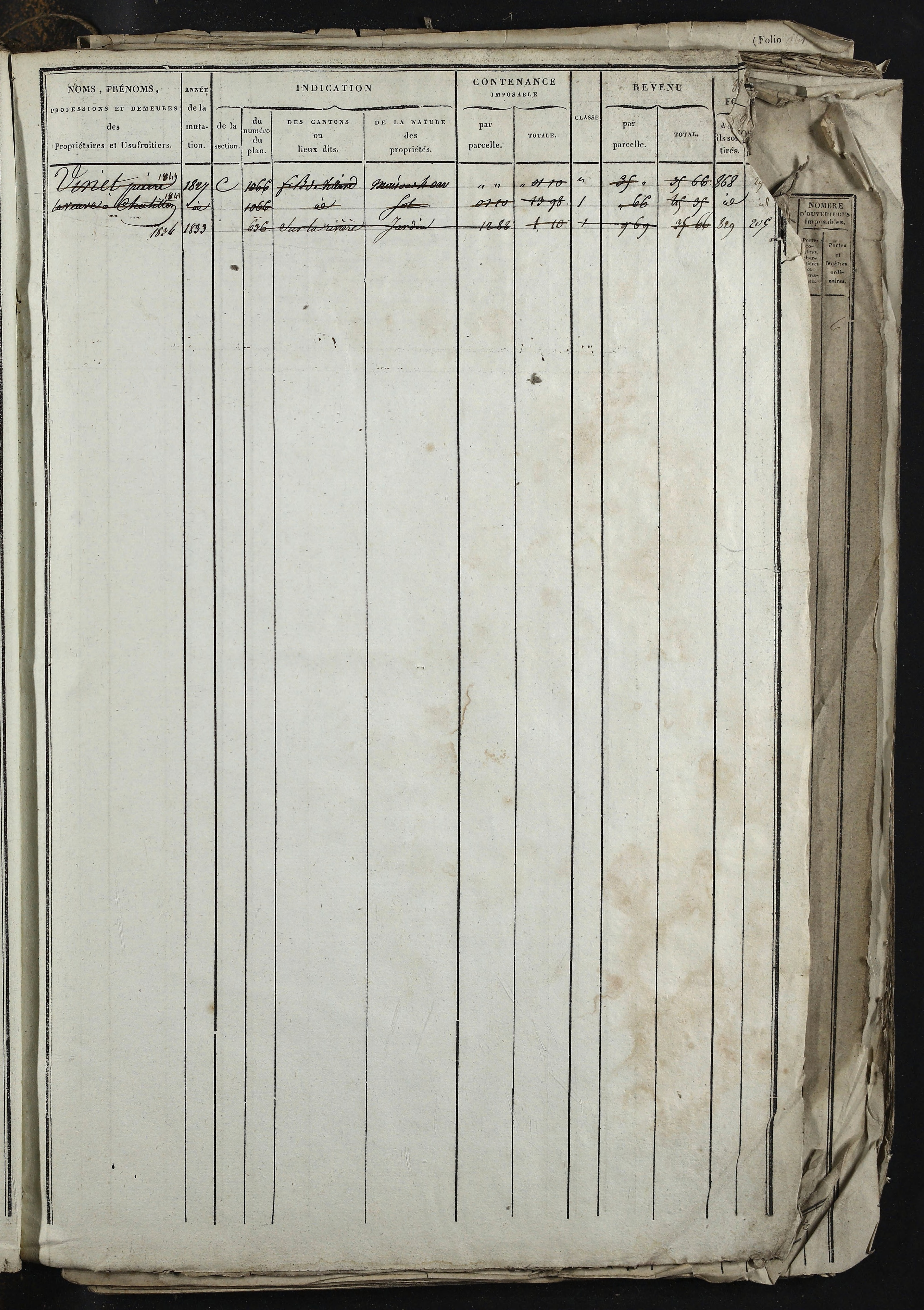 Relevant - 3 P 741 - 3 P 741 -  Folios 1 à 980  (1832-1846)