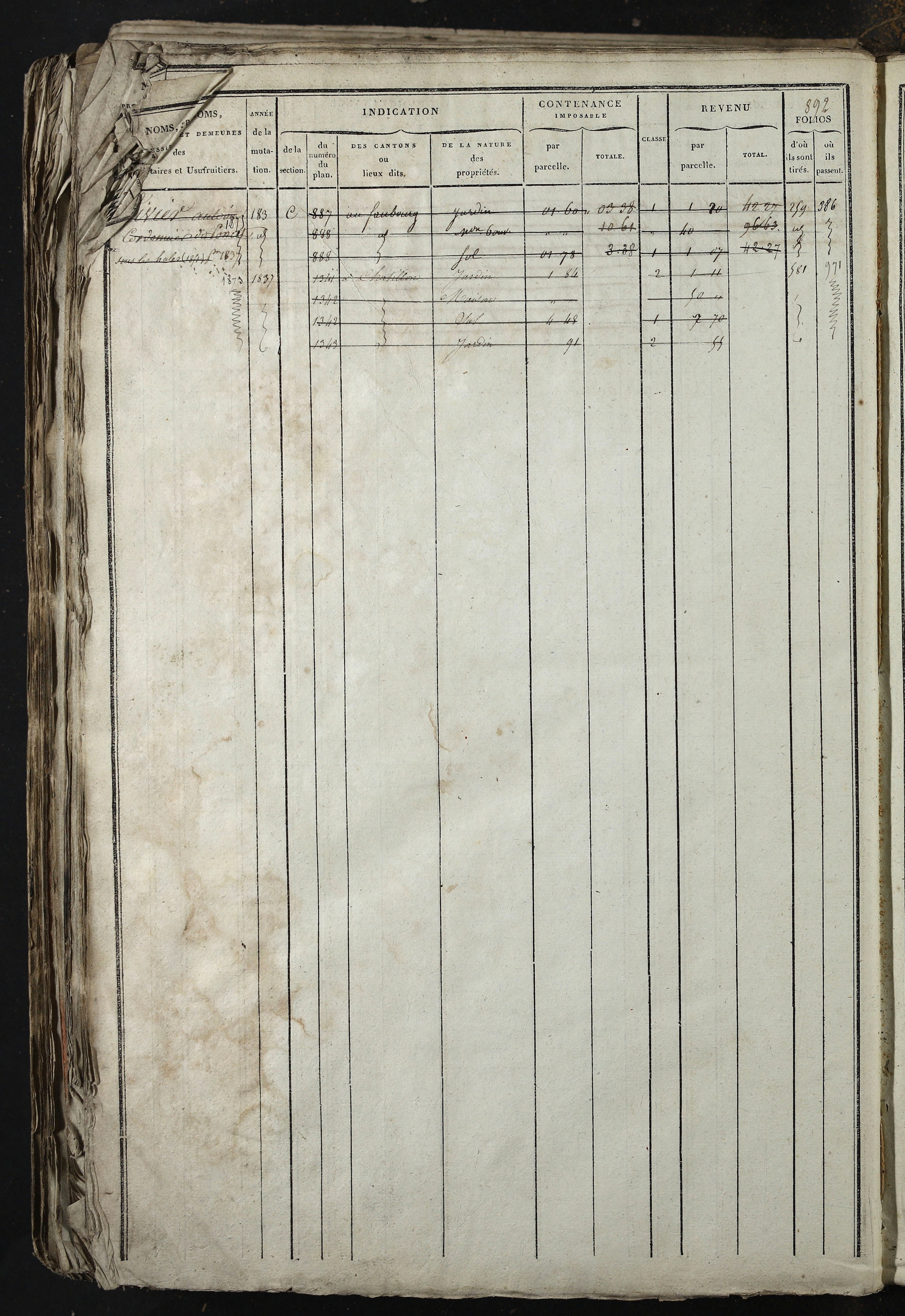 Relevant - 3 P 741 - 3 P 741 -  Folios 1 à 980  (1832-1846)
