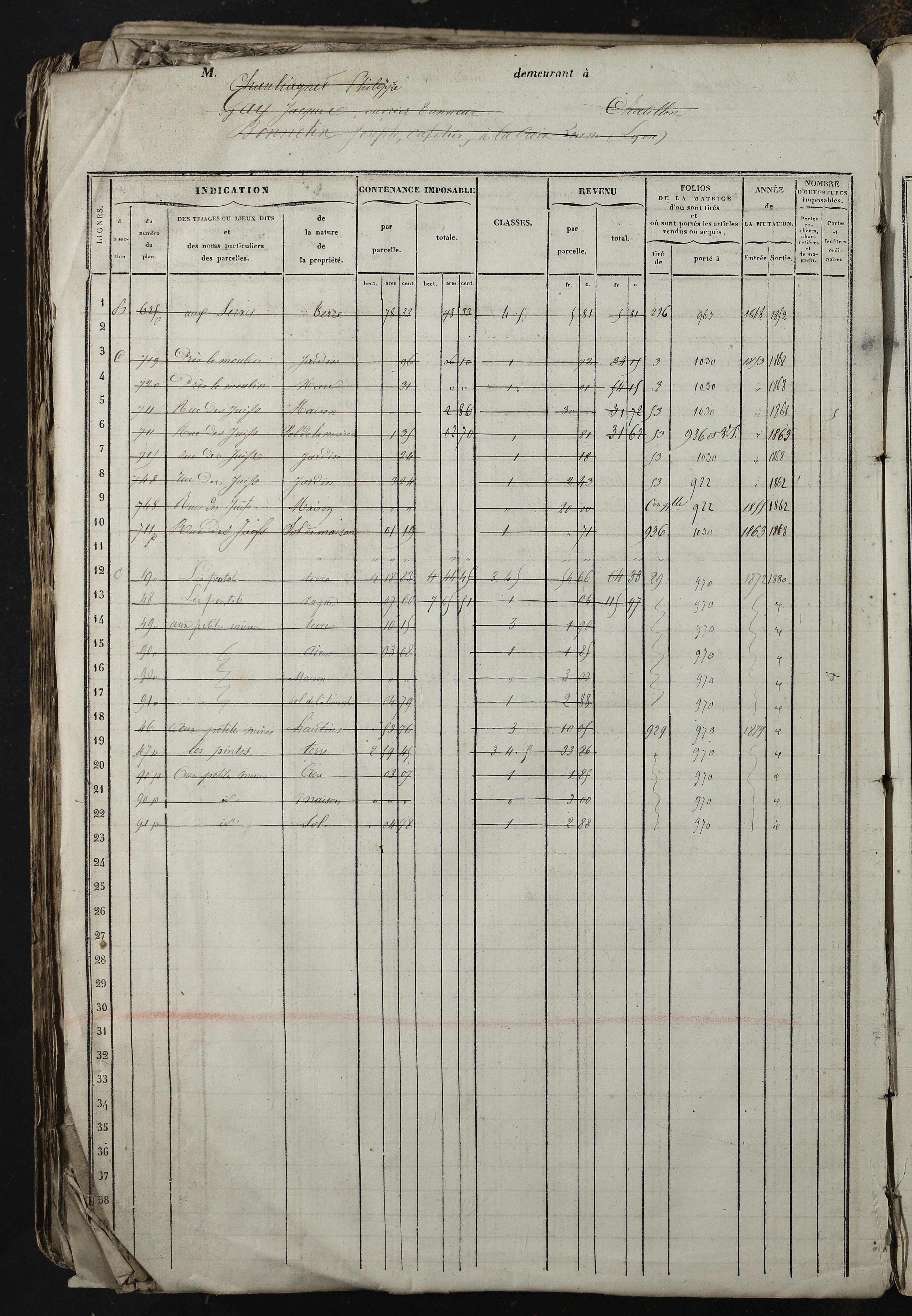 Relevant - 3 P 741 - 3 P 741 -  Folios 1 à 980  (1832-1846)