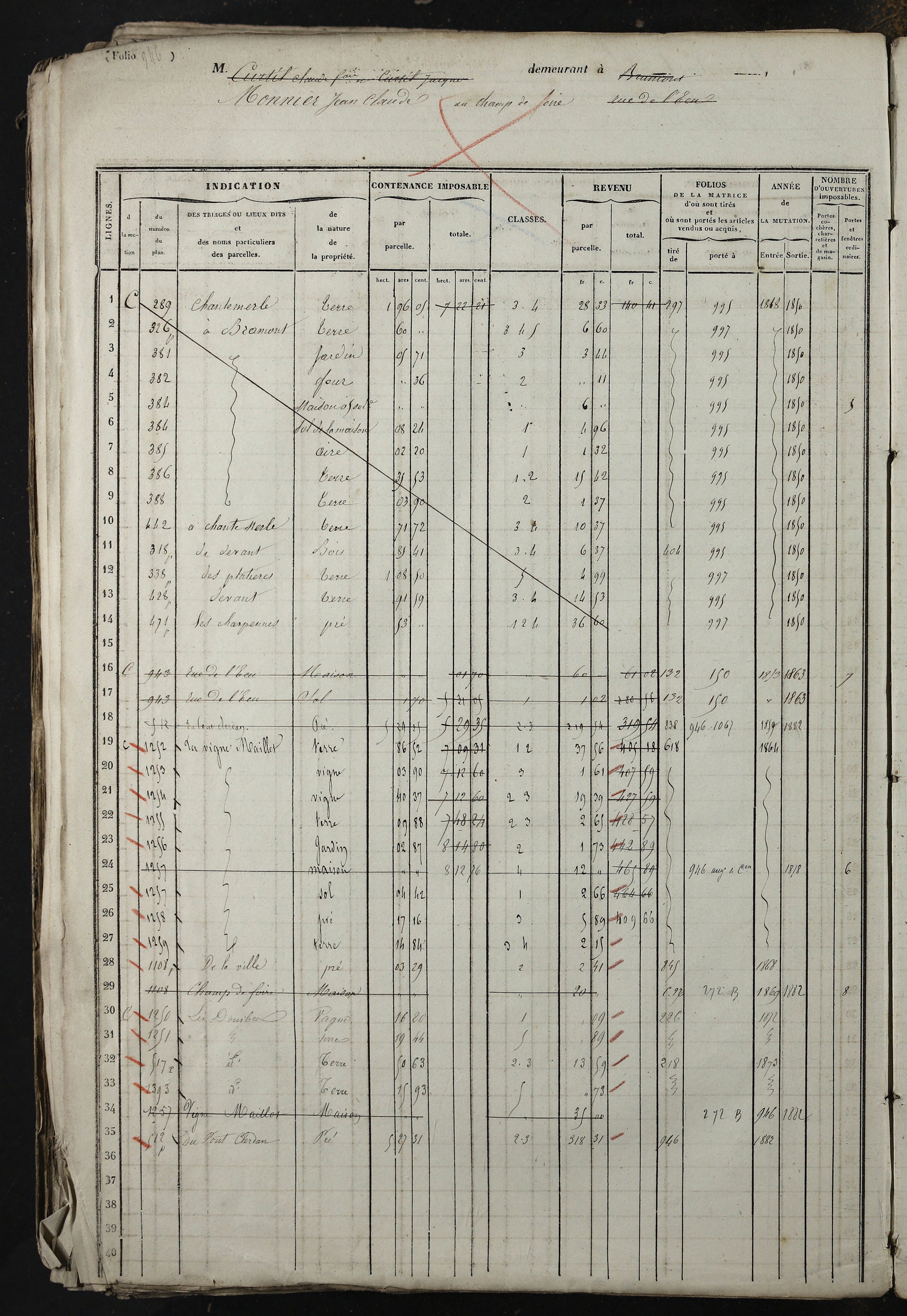 Relevant - 3 P 741 - 3 P 741 -  Folios 1 à 980  (1832-1846)