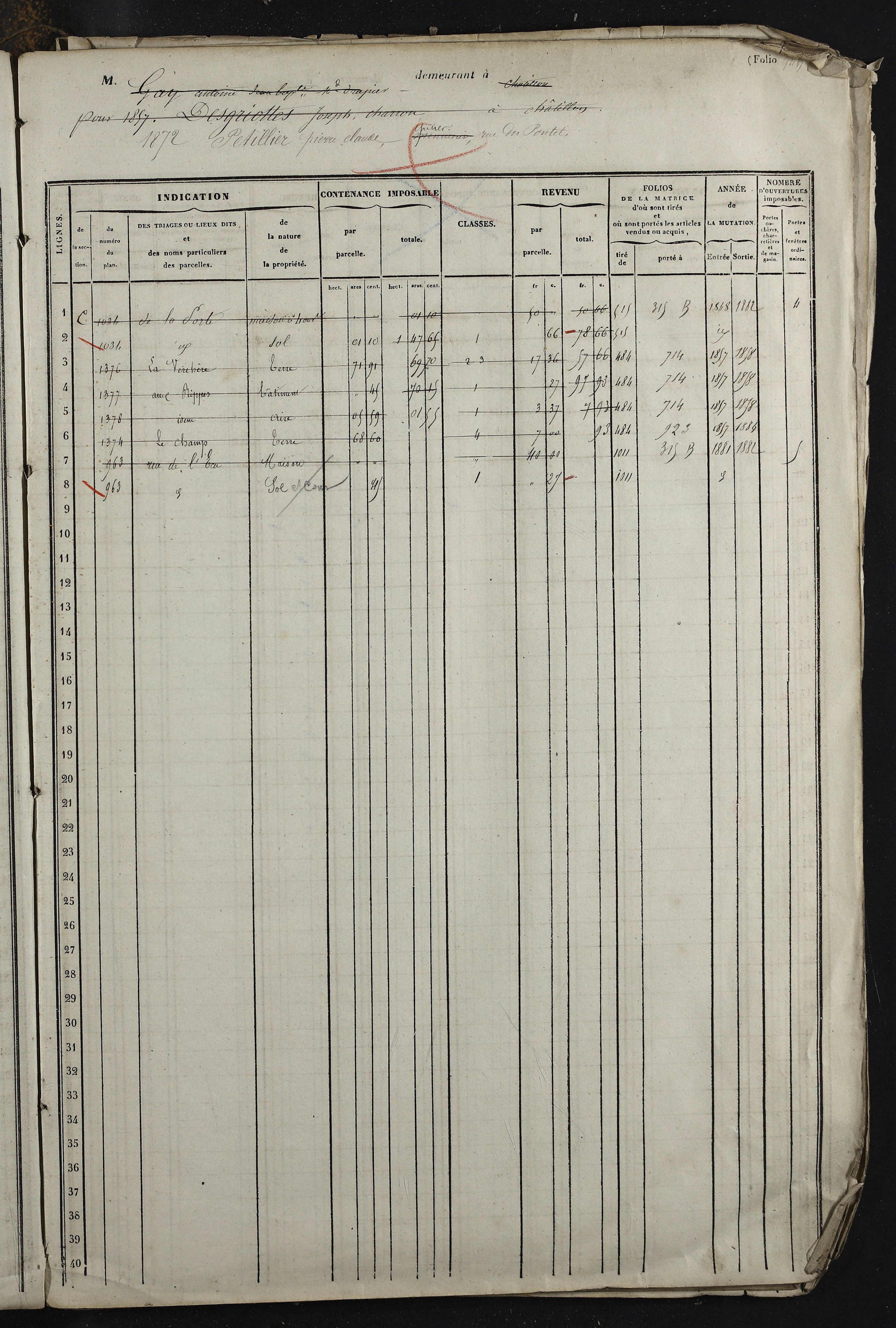 Relevant - 3 P 741 - 3 P 741 -  Folios 1 à 980  (1832-1846)