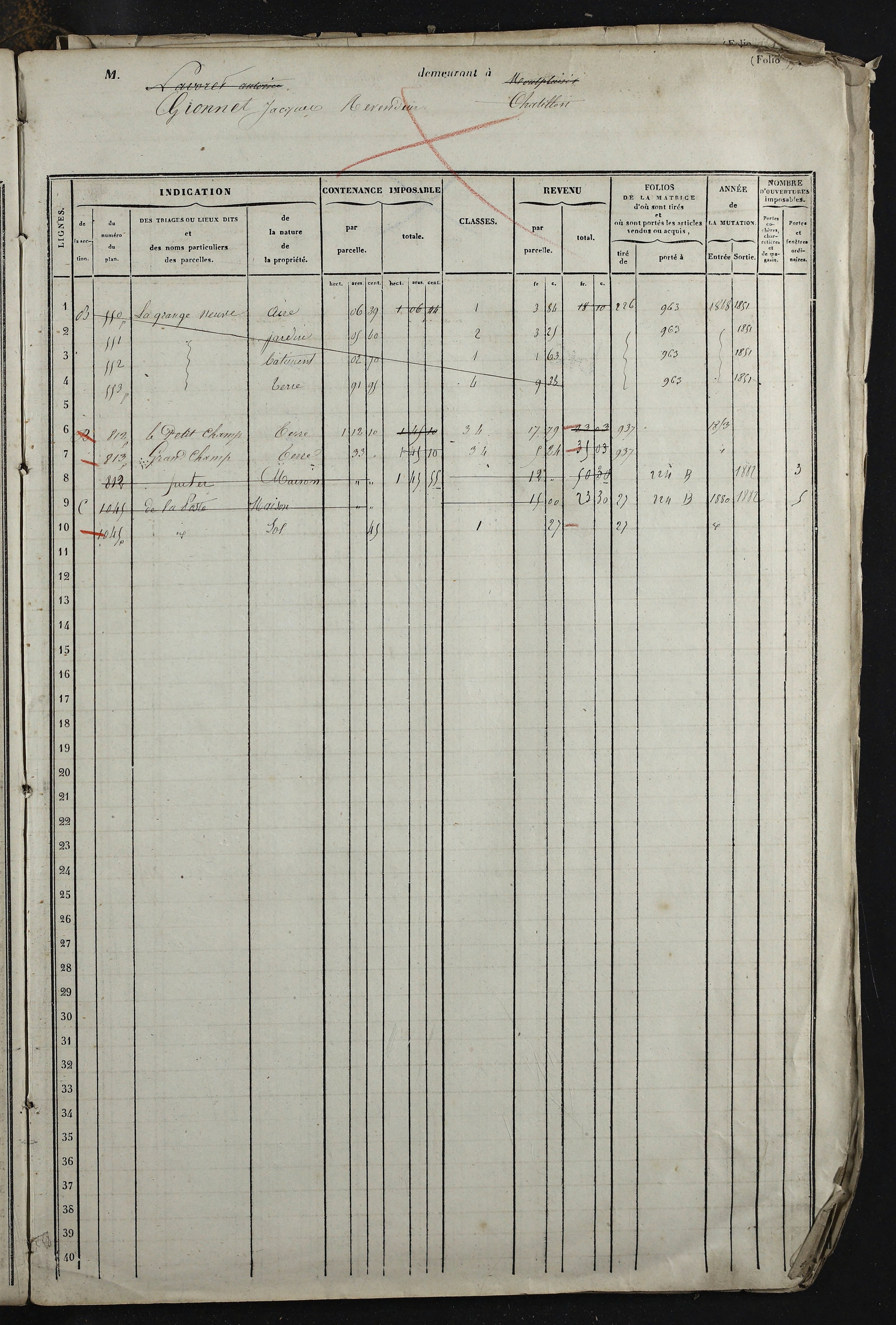 Relevant - 3 P 741 - 3 P 741 -  Folios 1 à 980  (1832-1846)