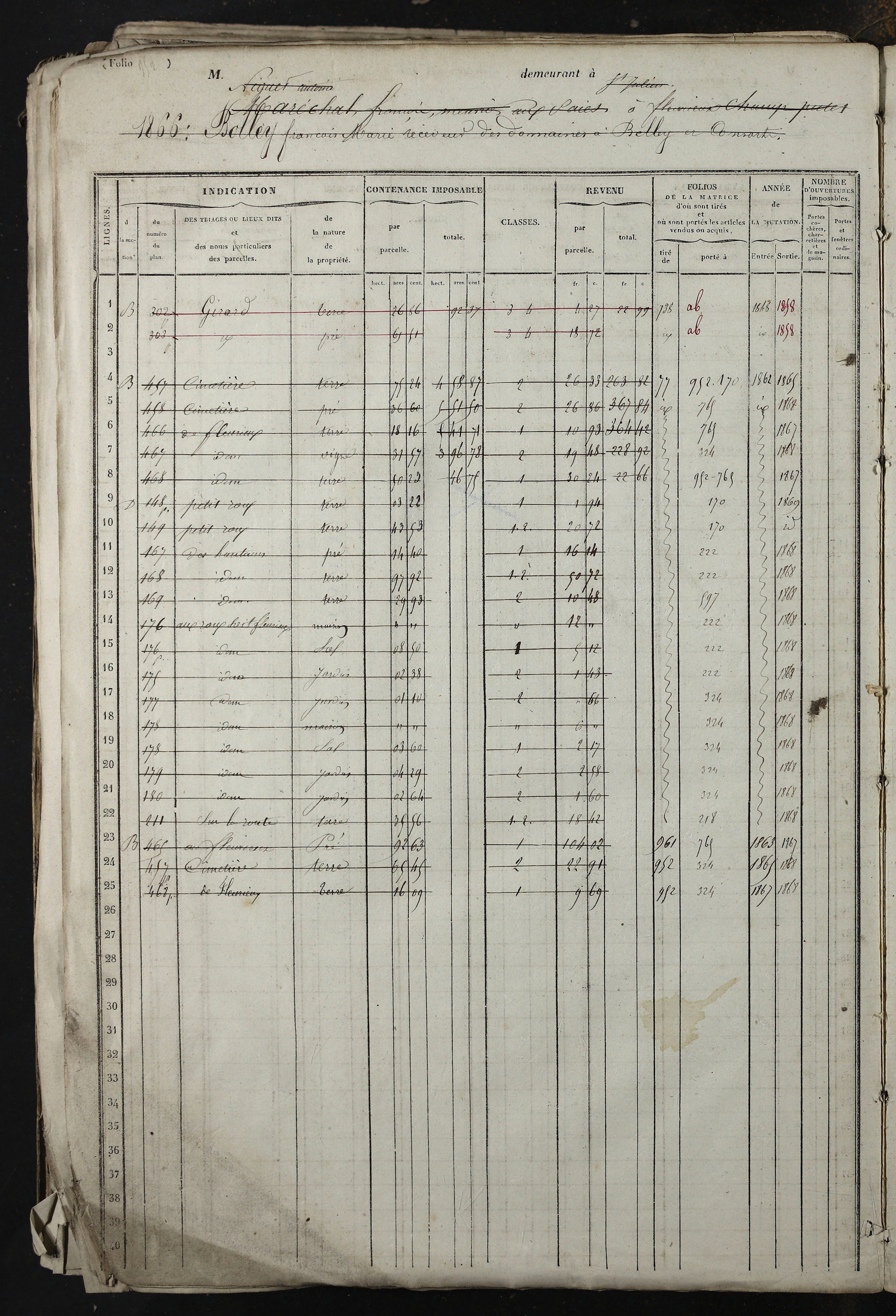 Relevant - 3 P 741 - 3 P 741 -  Folios 1 à 980  (1832-1846)