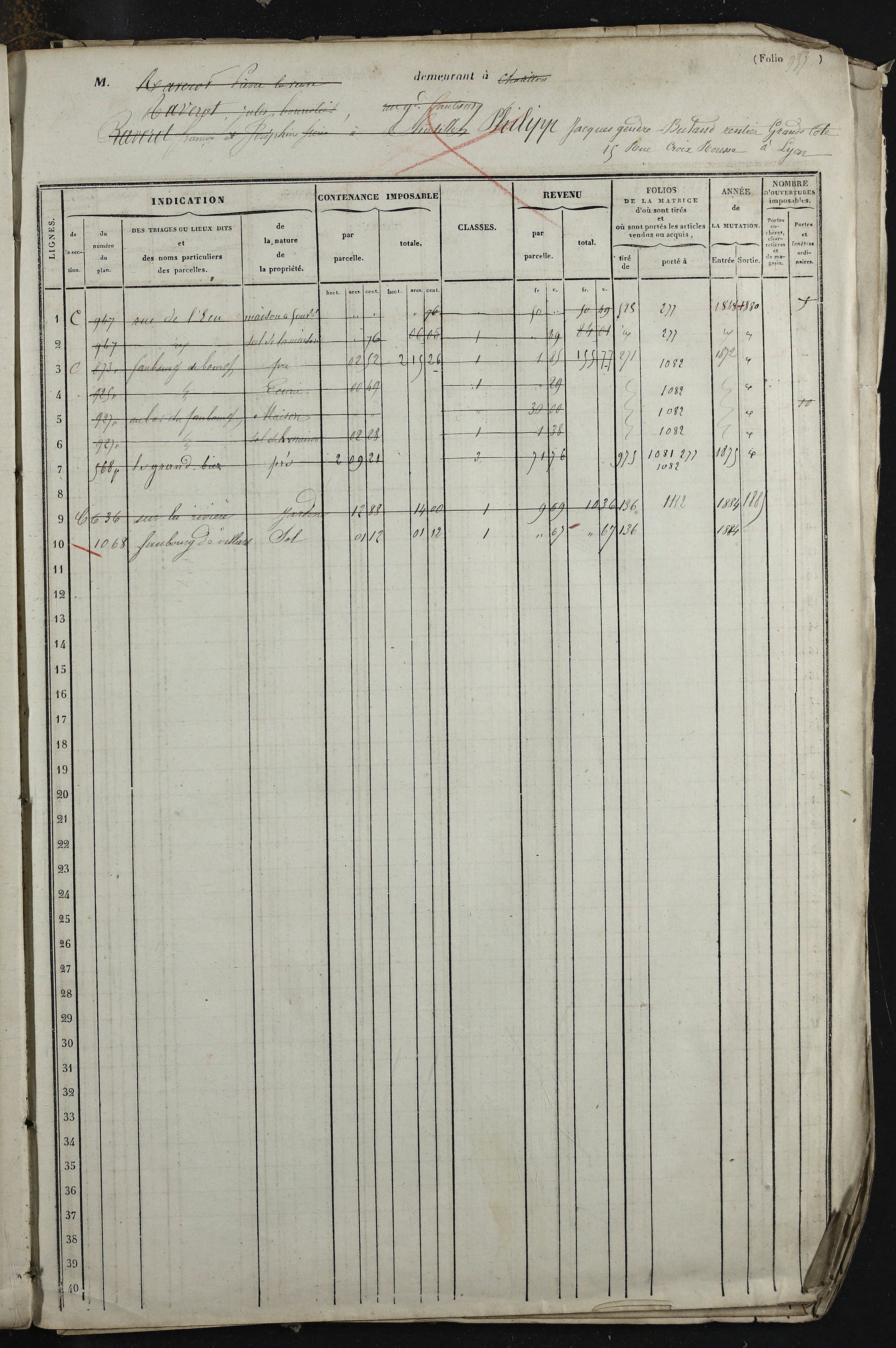 Relevant - 3 P 741 - 3 P 741 -  Folios 1 à 980  (1832-1846)
