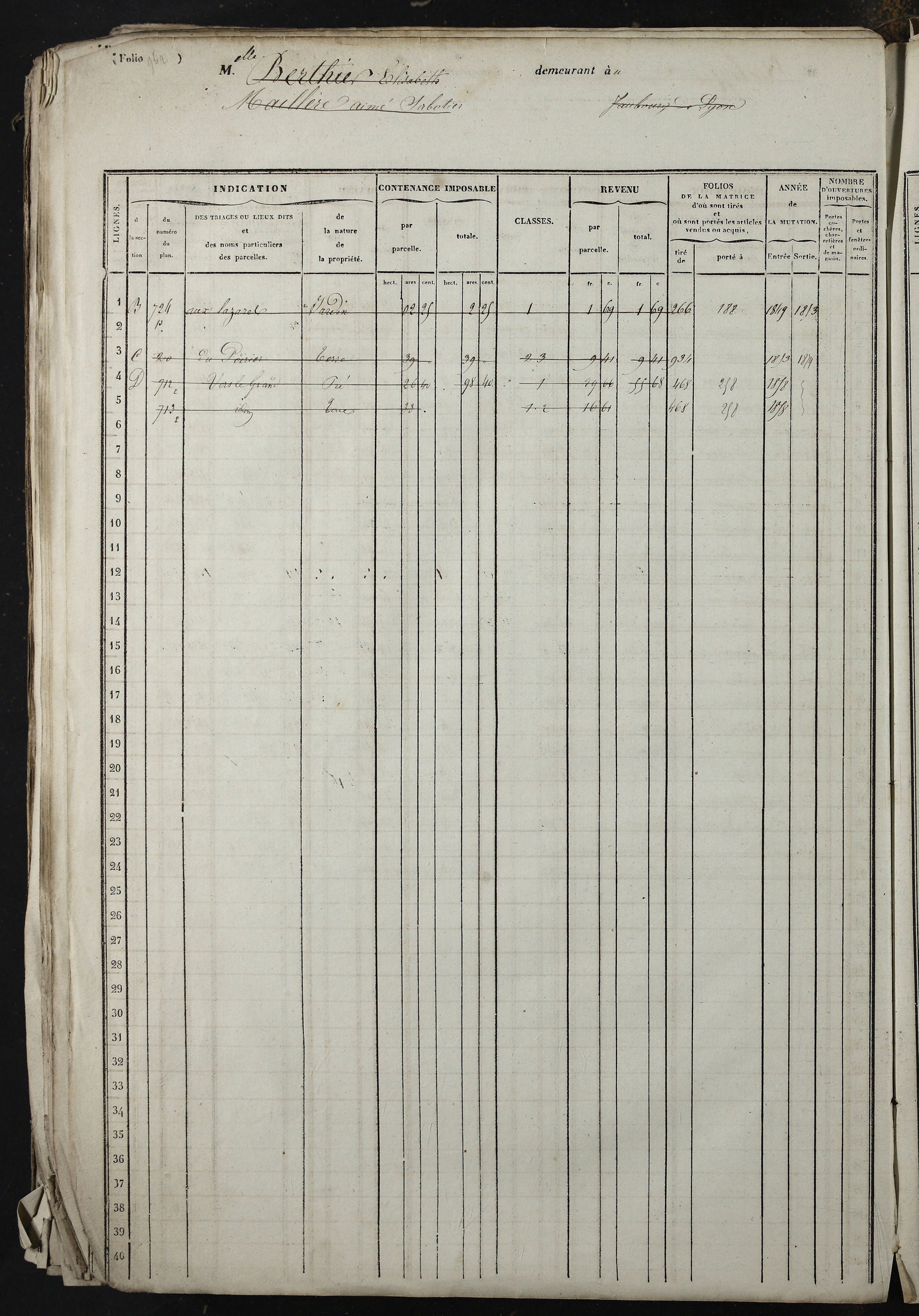 Relevant - 3 P 741 - 3 P 741 -  Folios 1 à 980  (1832-1846)
