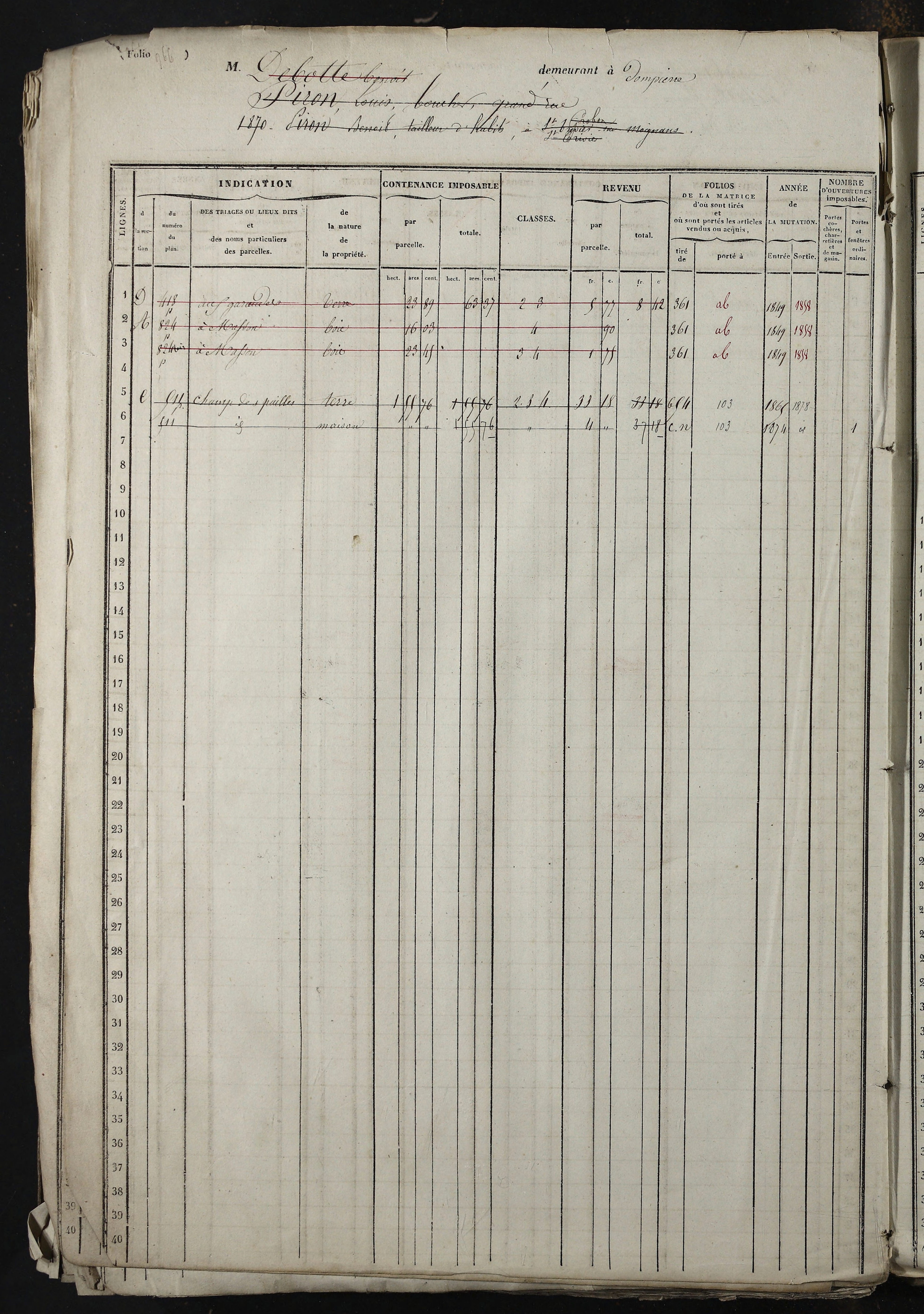 Relevant - 3 P 741 - 3 P 741 -  Folios 1 à 980  (1832-1846)