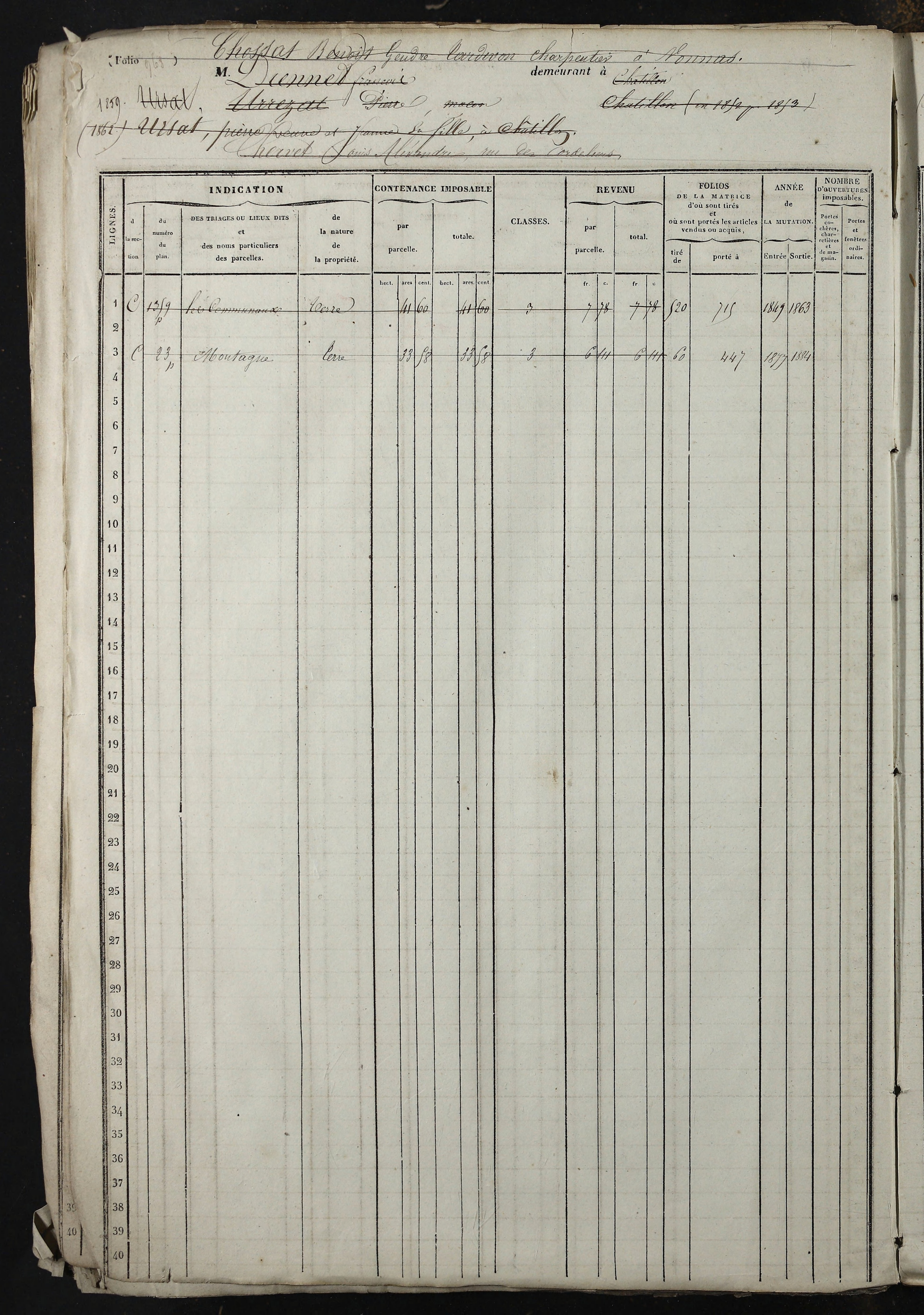 Relevant - 3 P 741 - 3 P 741 -  Folios 1 à 980  (1832-1846)