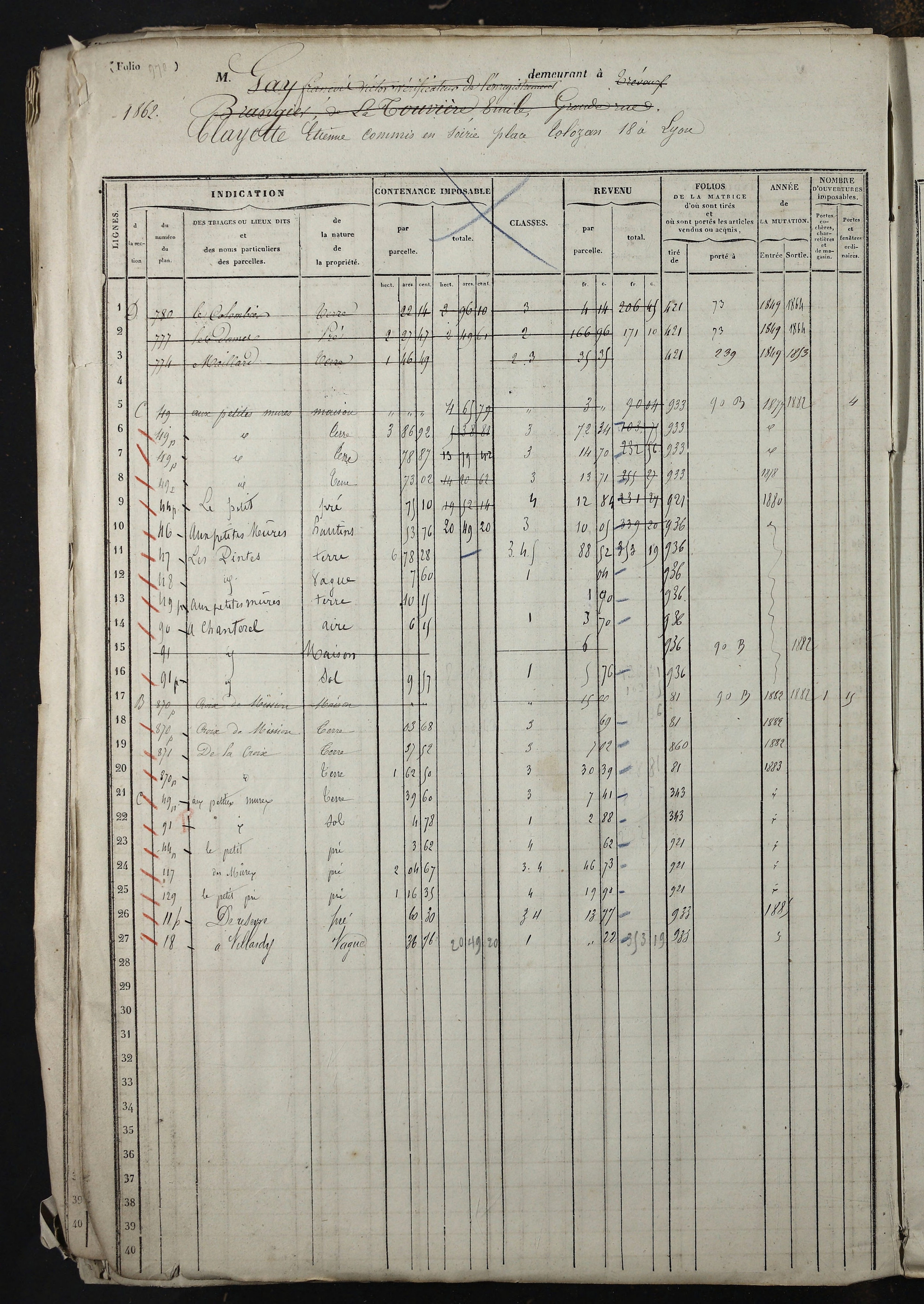 Relevant - 3 P 741 - 3 P 741 -  Folios 1 à 980  (1832-1846)