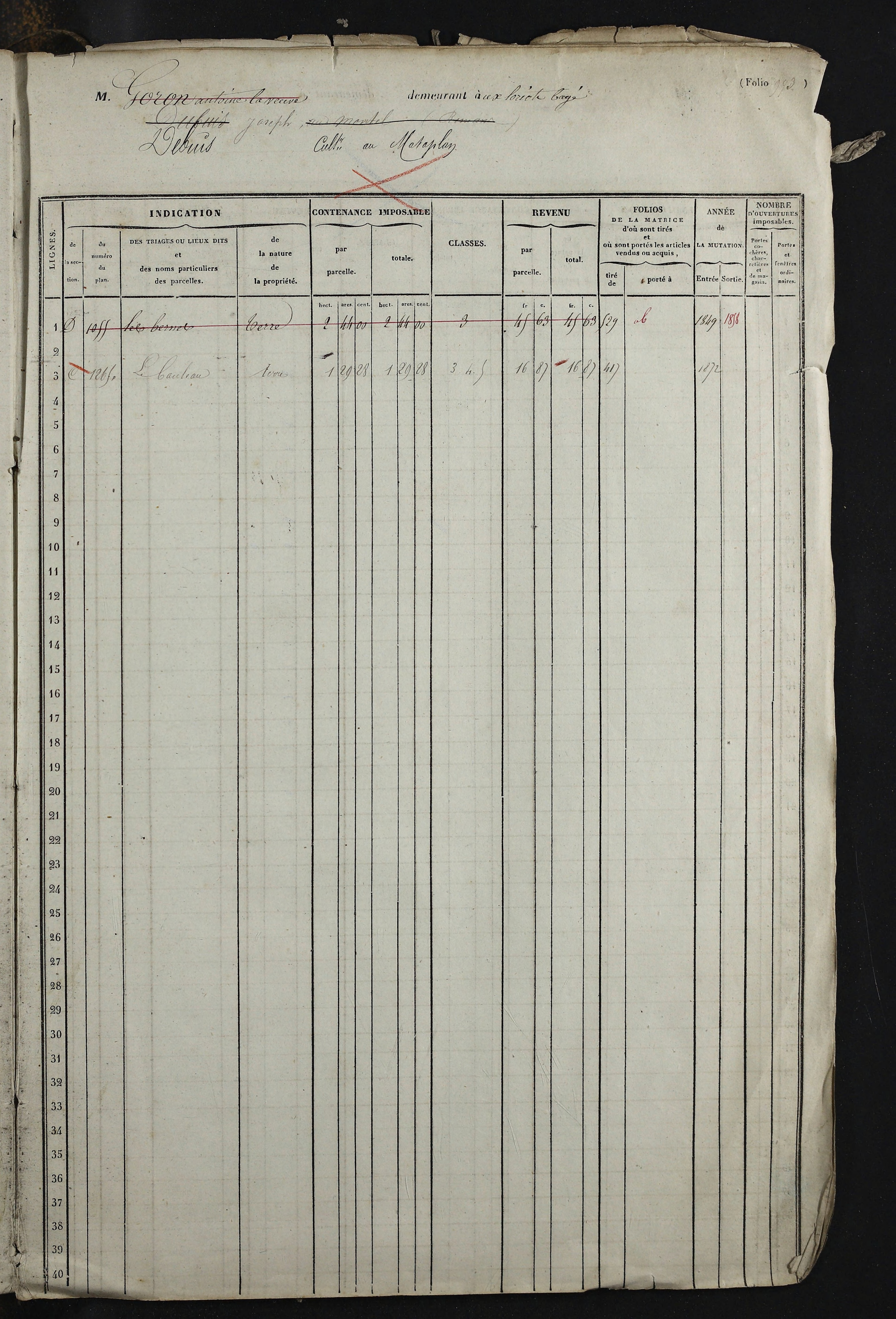 Relevant - 3 P 741 - 3 P 741 -  Folios 1 à 980  (1832-1846)