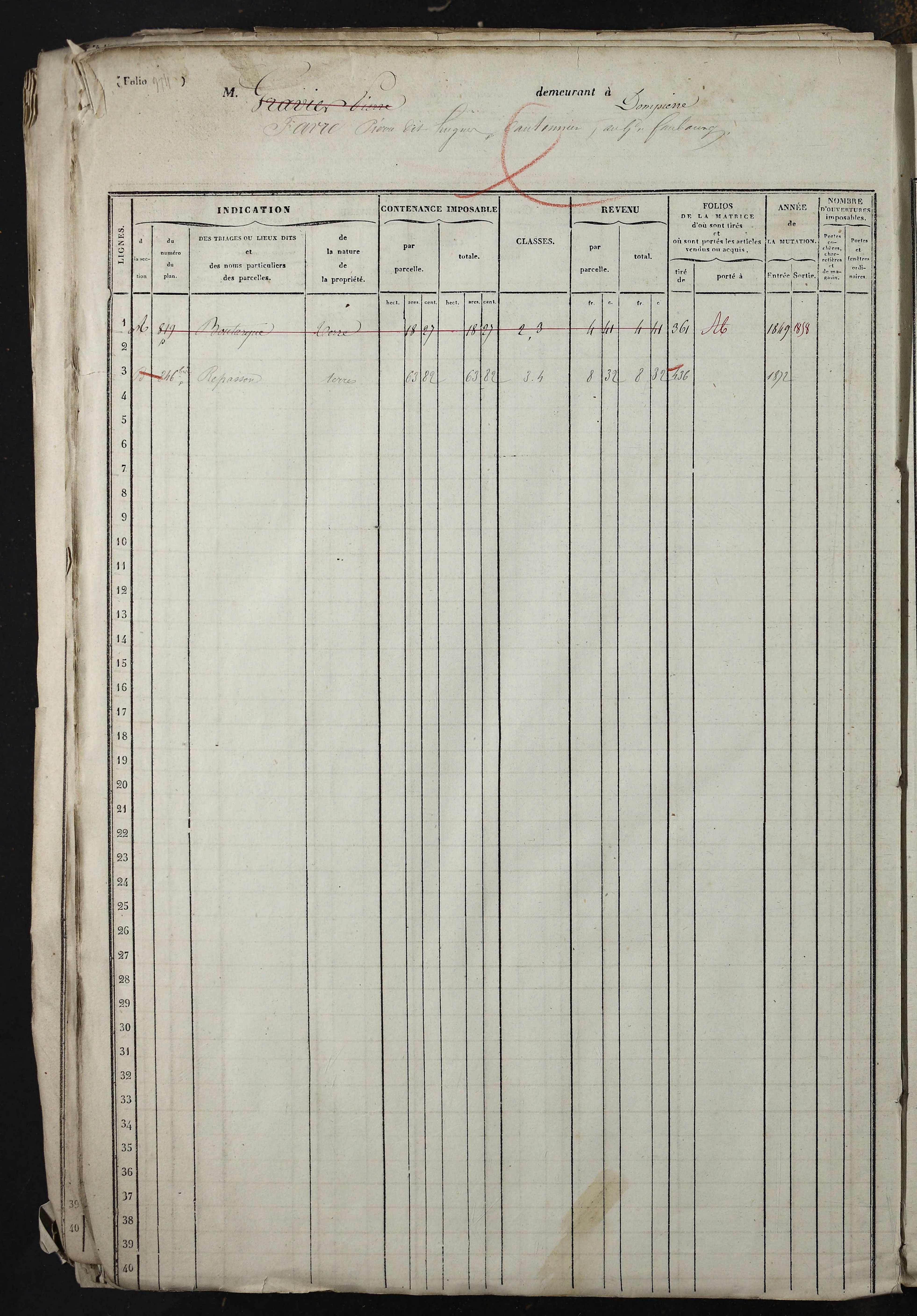 Relevant - 3 P 741 - 3 P 741 -  Folios 1 à 980  (1832-1846)